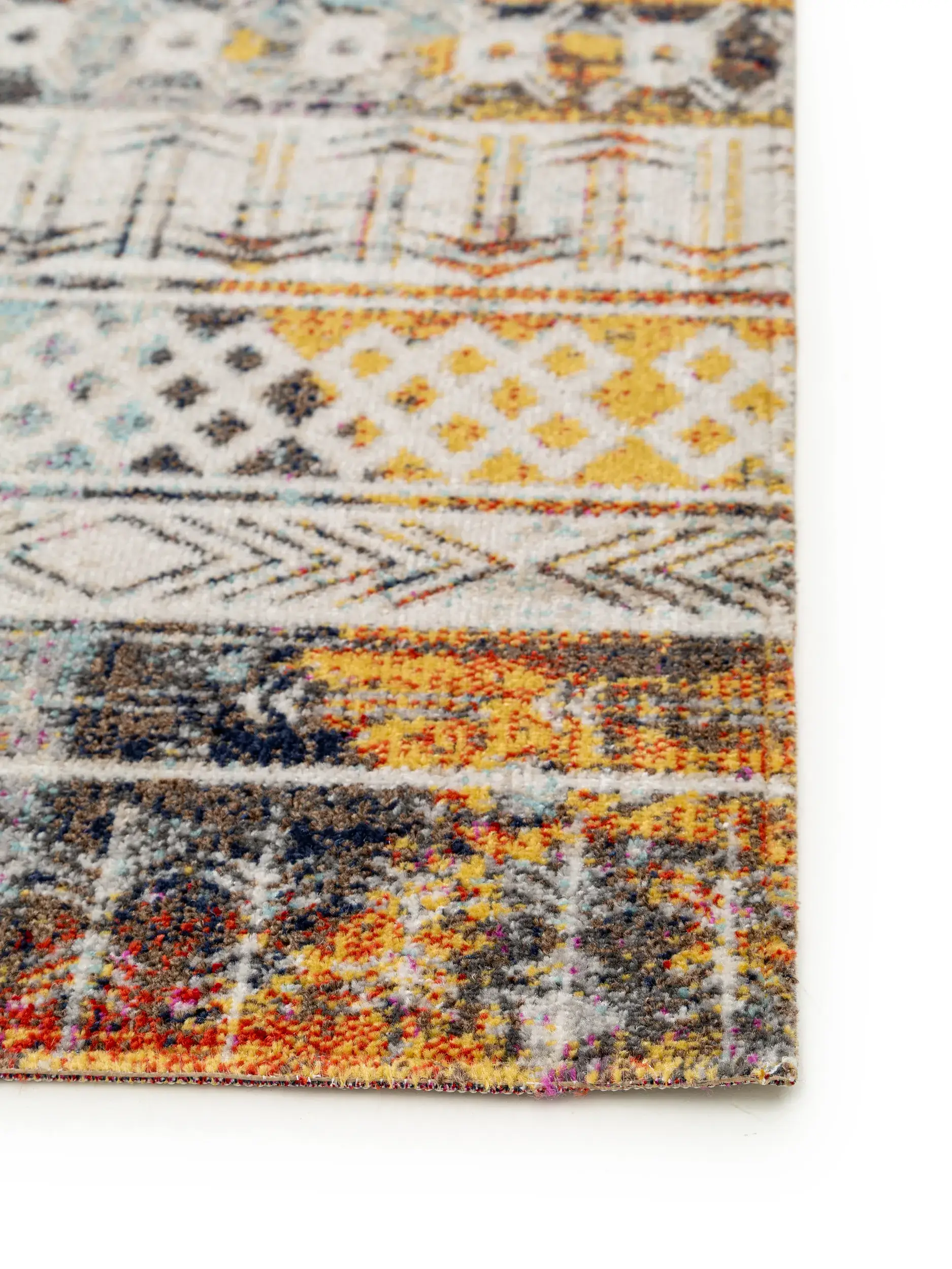Rug made of 100% Polypropylen in Multicolour with a 100% Polypropylen high pile by benuta Nest
