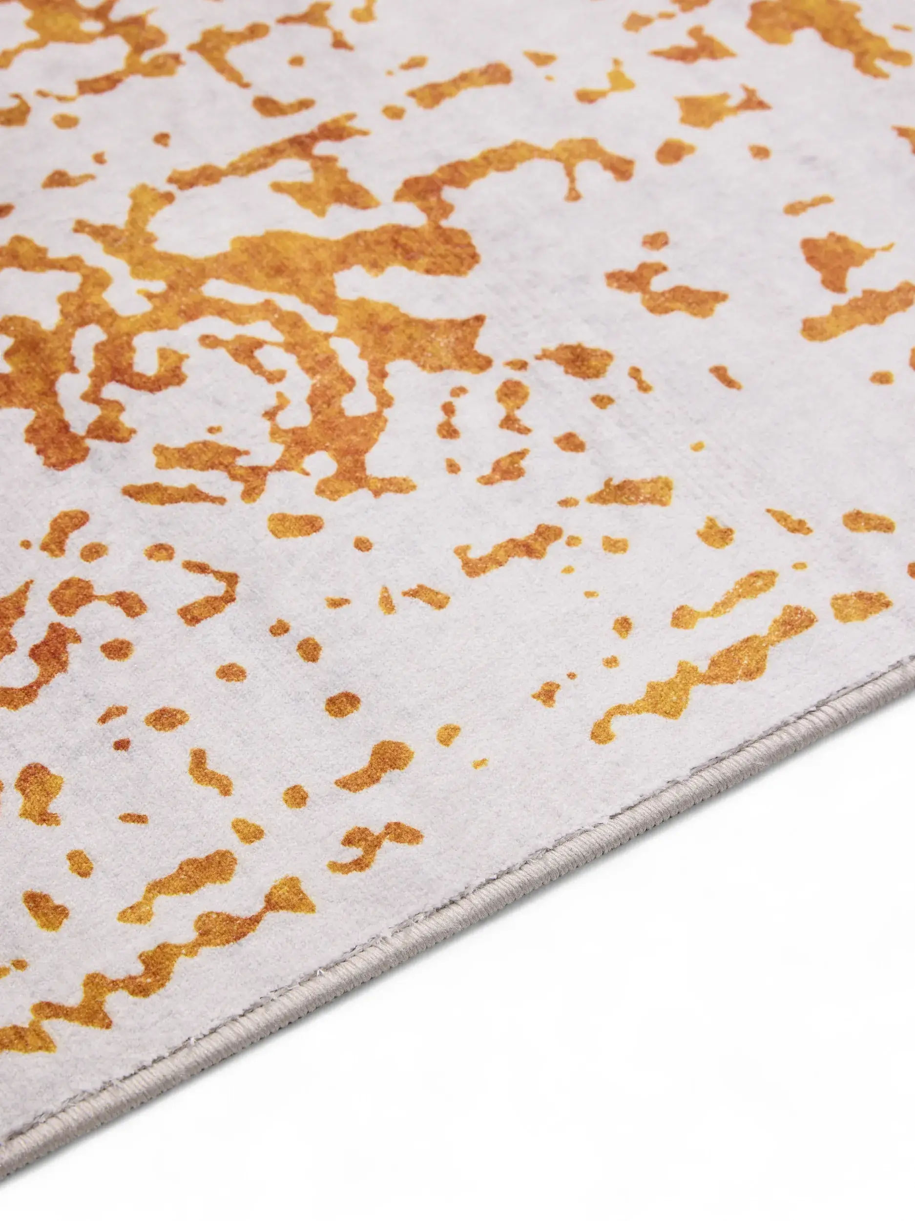 Teppich aus 100% Polyester in Grau mit 100% Polyester hohem Flor von benuta Nest