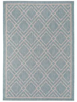 Alfombra de exterior & interior Cleo Turquesa