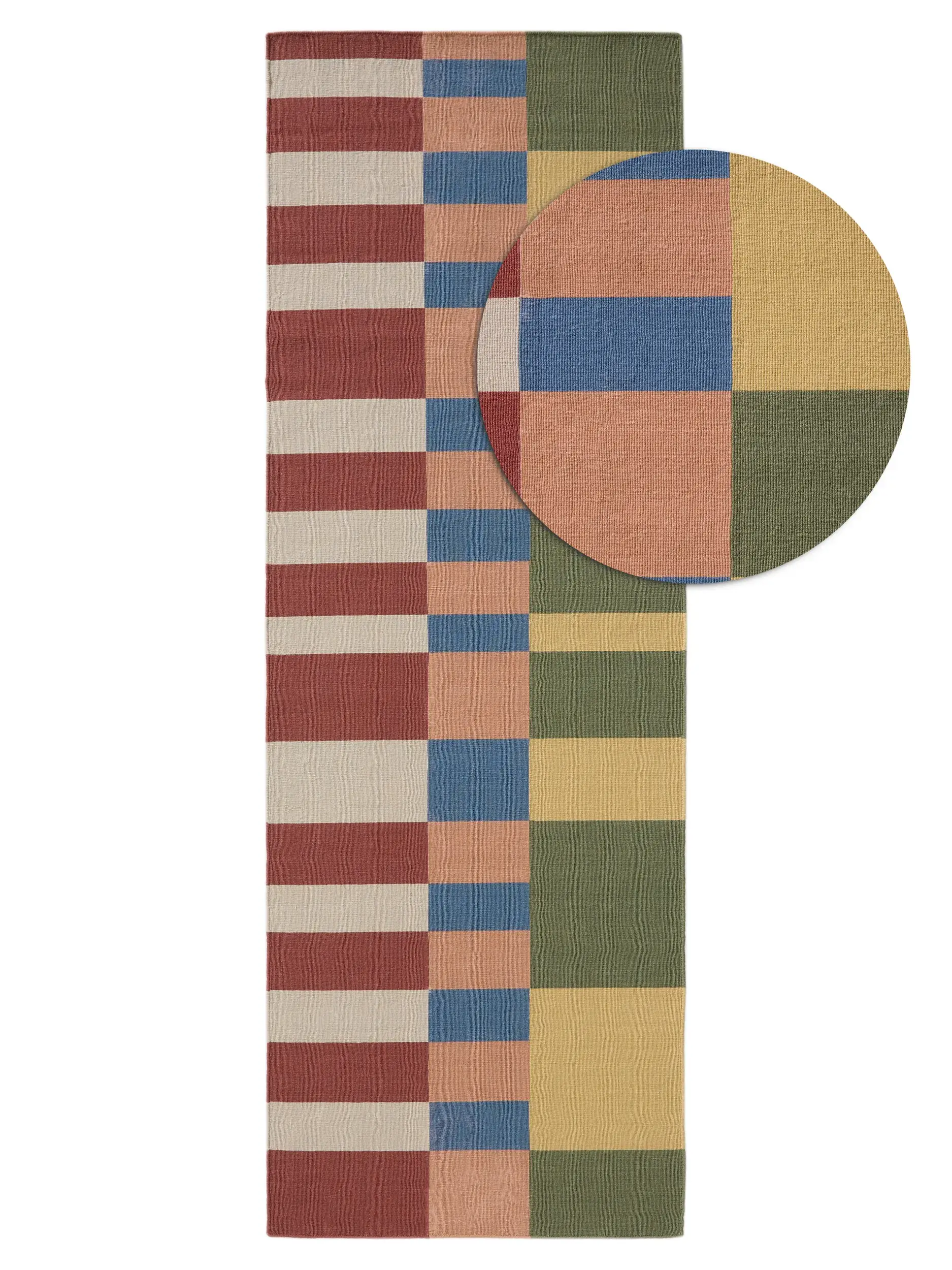 Rug made of 100% Wool in Multicolour with a 100% Wool high pile by benuta Nest