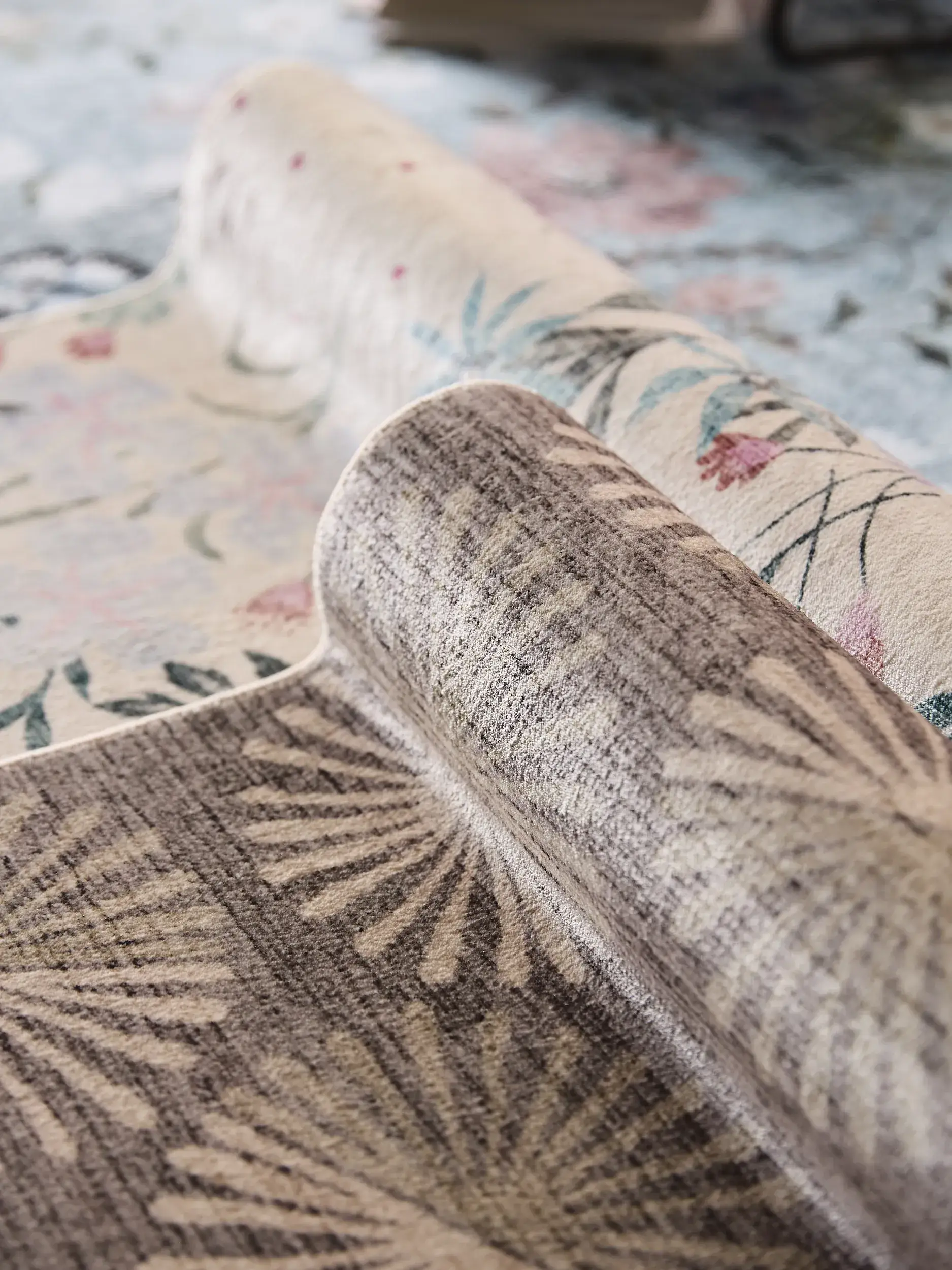 Teppe av 100% Polyester i Beige med 100% Polyester høy lugg fra benuta Nest