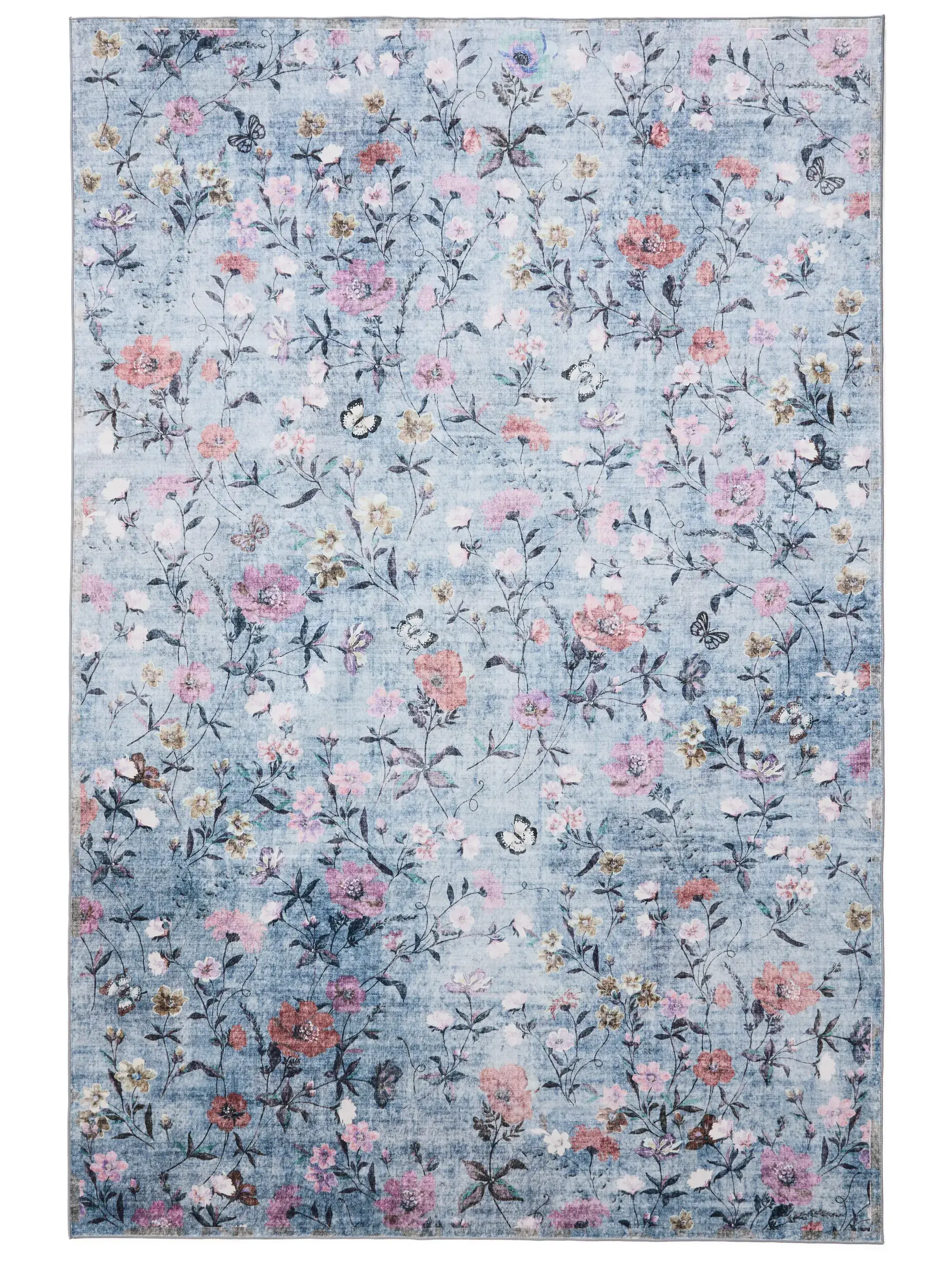 Teppich aus 100% Polyester in Multicolor mit 100% Polyester hohem Flor von benuta Nest