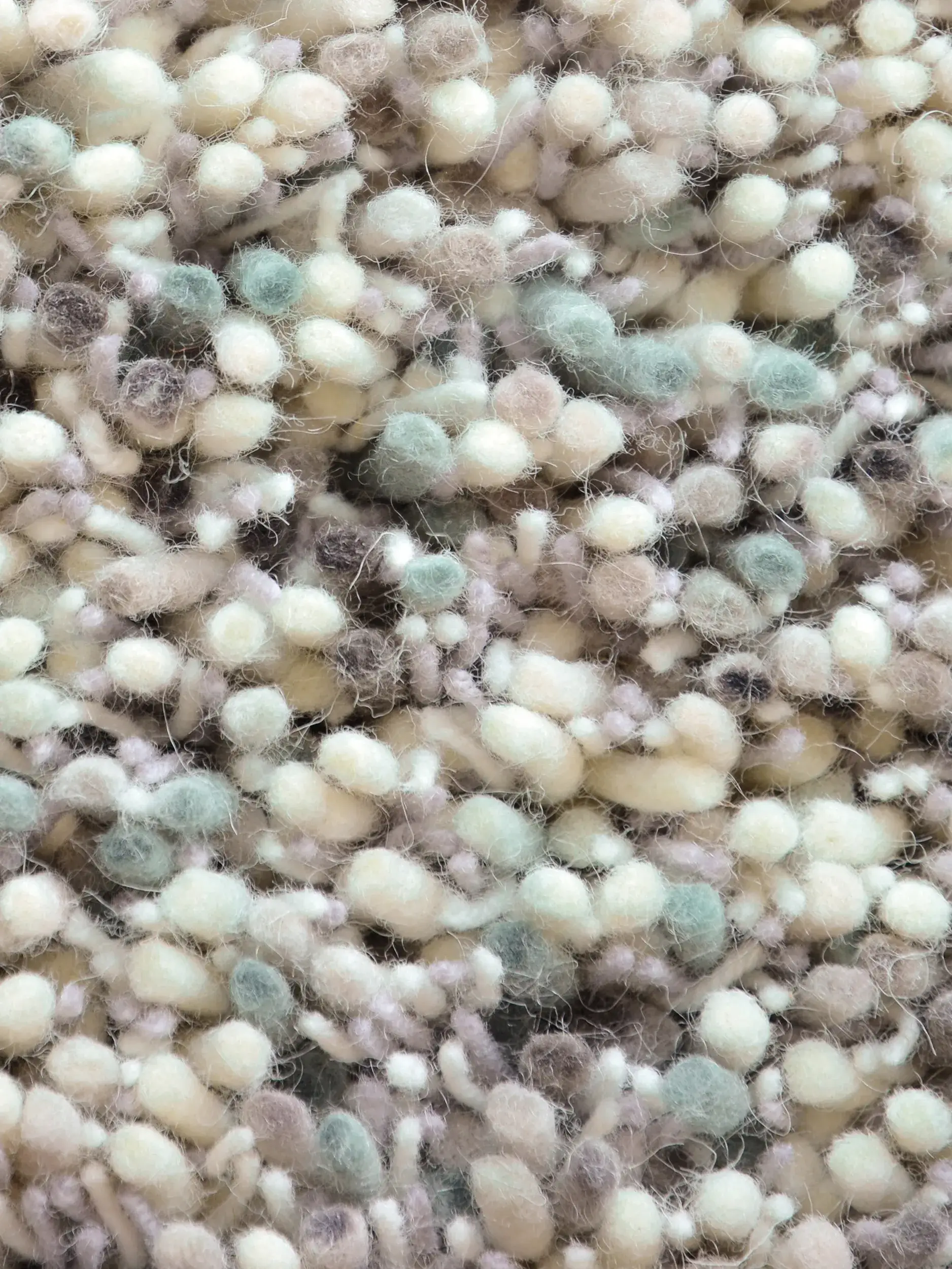 Tapis en 100% Laine en Bleu avec une pile de 100% Laine de hauteur de benuta