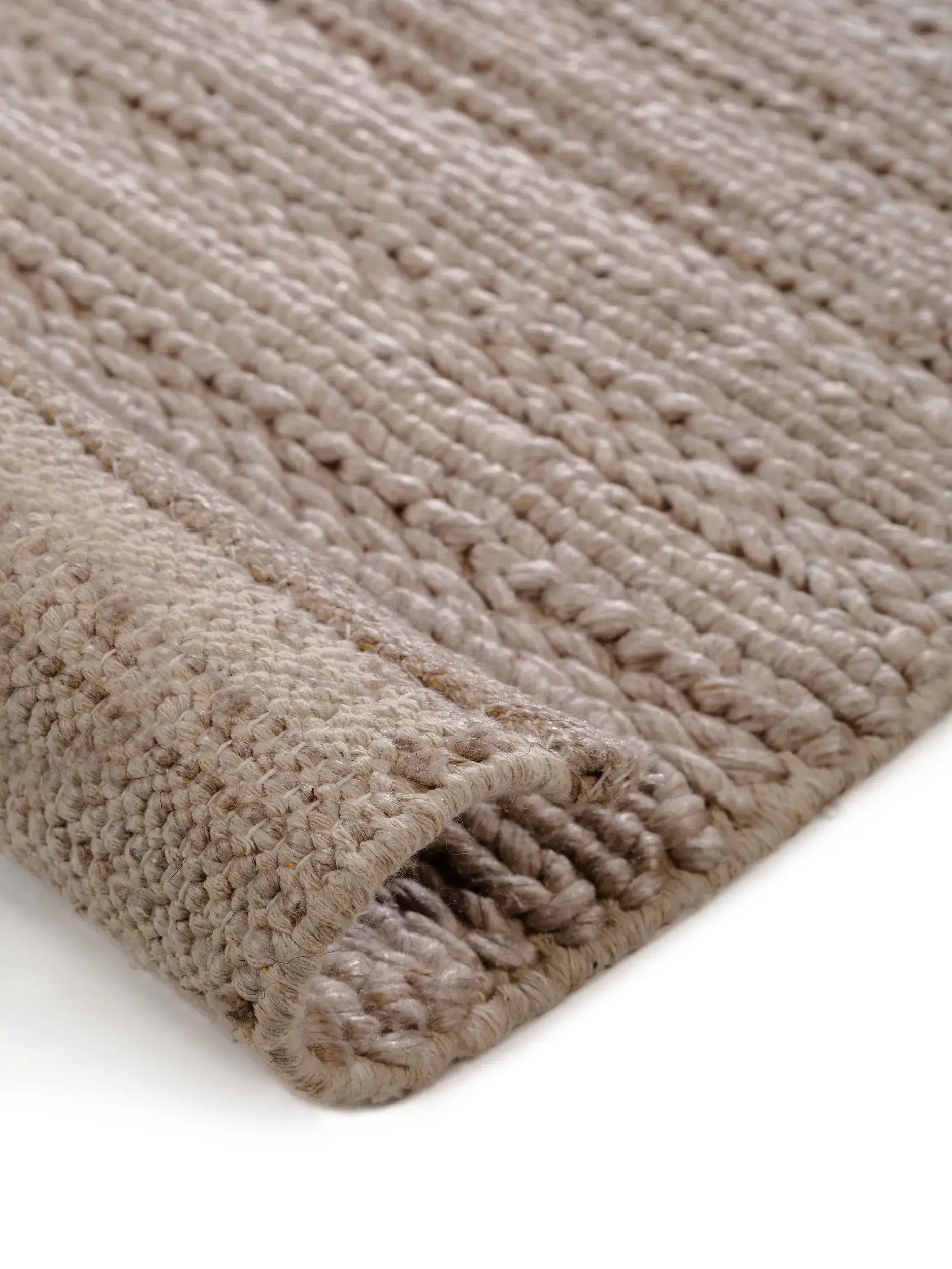 Teppe av 70% Wolle, 30% Polyester i Beige med 70% Wolle, 30% Polyester høy lugg fra benuta Pure