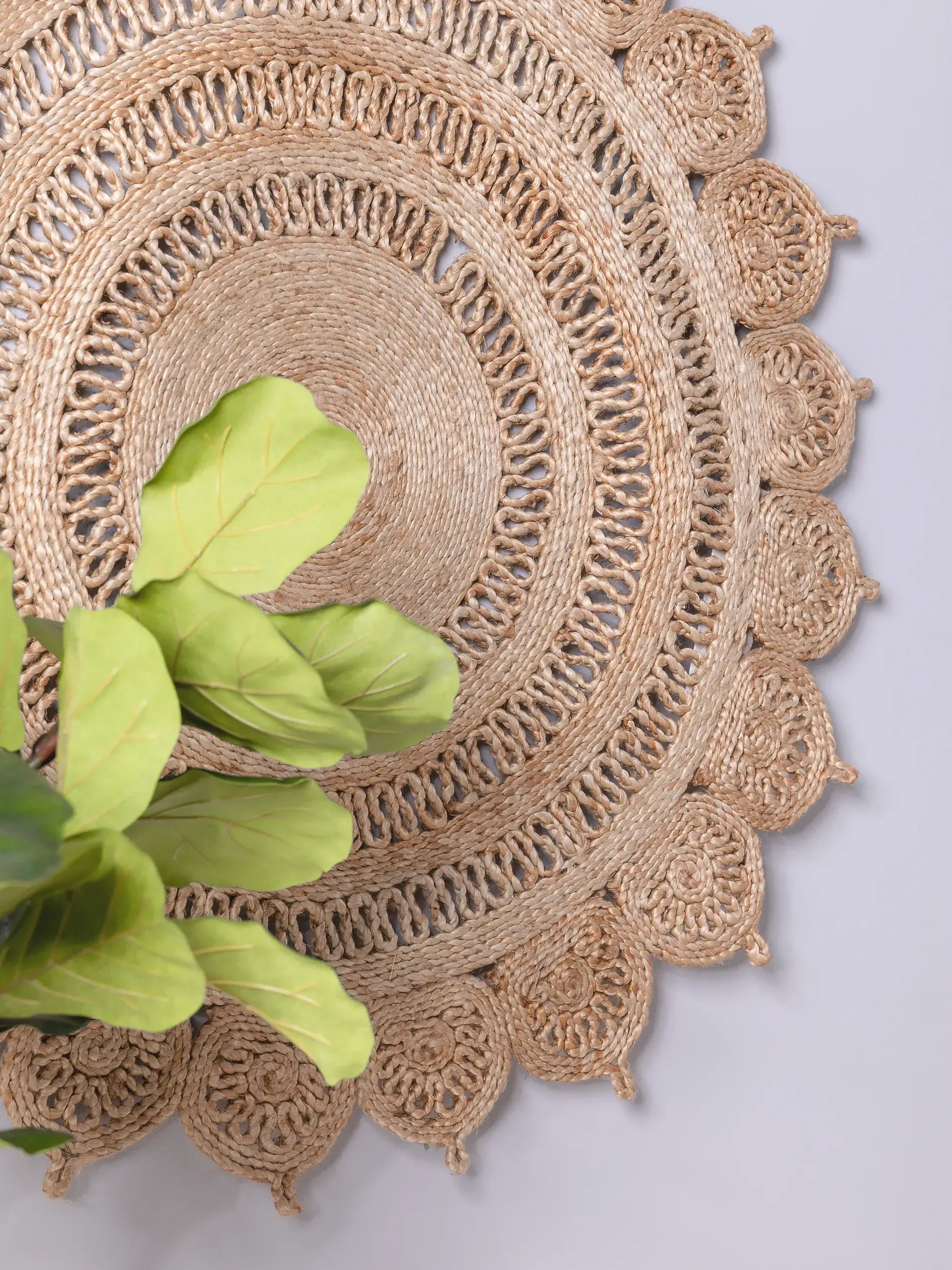 Tappeto Kamala di 100% Iuta in Beige di benuta pure