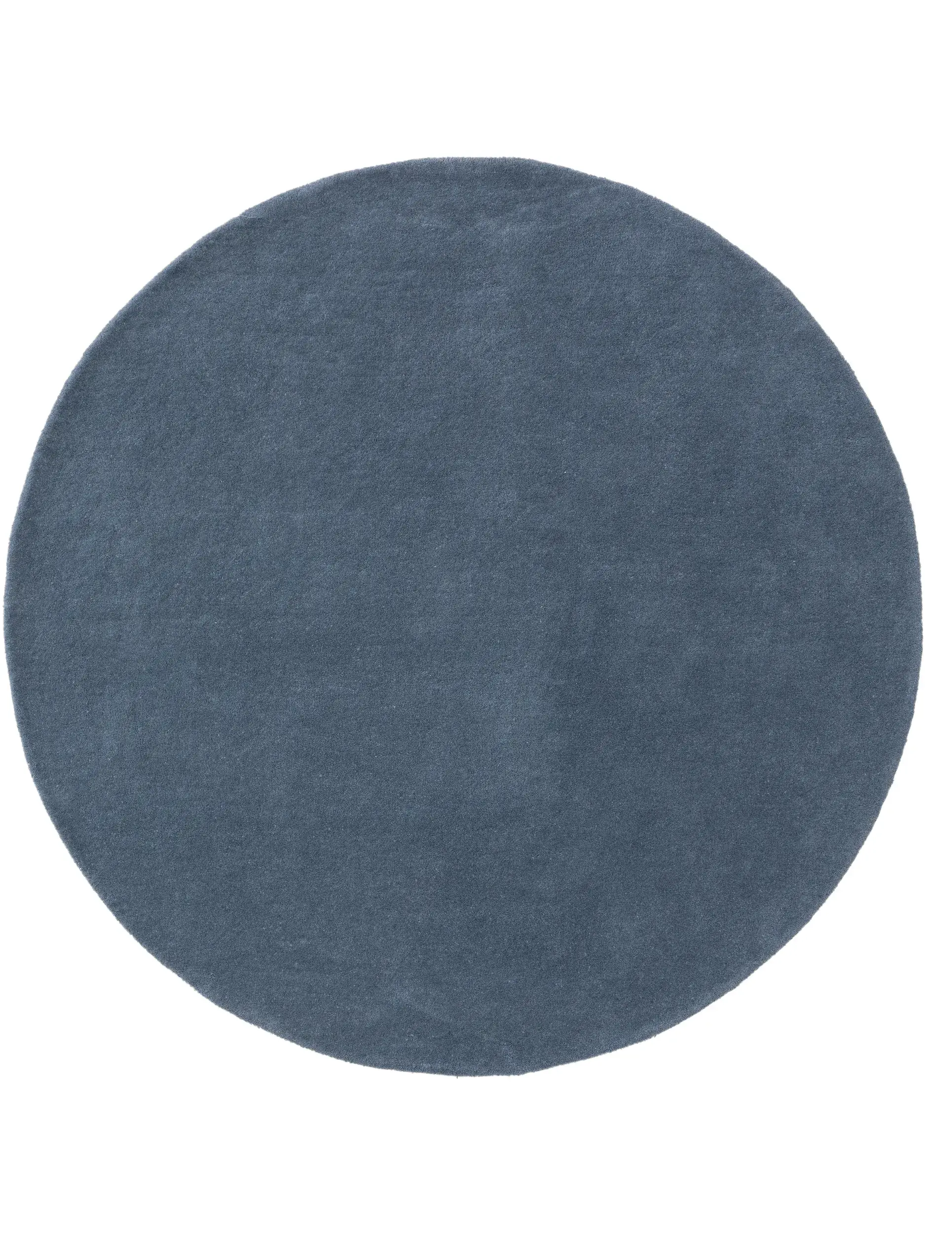 Teppich aus 100% Wolle in Blau mit 100% Wolle hohem Flor von benuta Nest