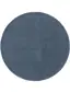 Wollteppich rund Bent Blau