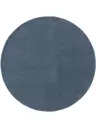 Wollteppich rund Bent Blau