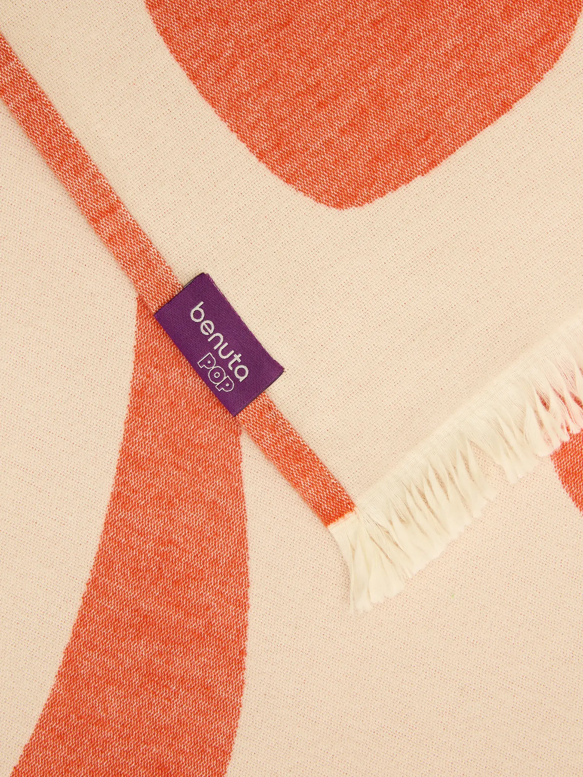 Baumwolldecke Jacky Rot von benuta Pop