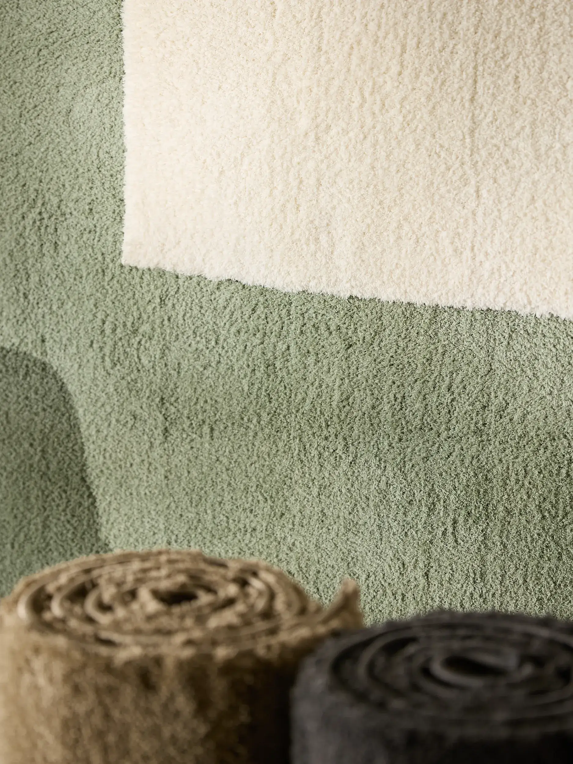 Tapis Soda en 100% Polyester (Microfibre) en Vert de benuta nest
