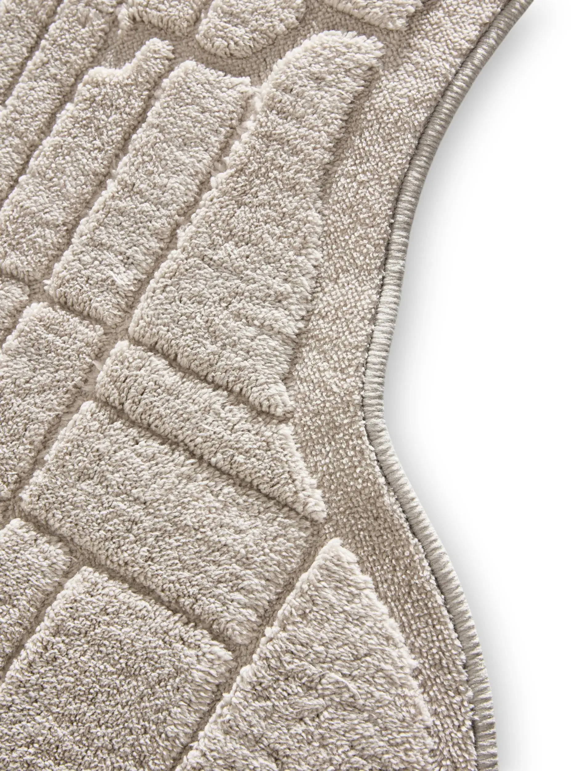 Teppich aus 100% Polyester in Grey mit 100% Polyester hohem Flor von benuta Pop