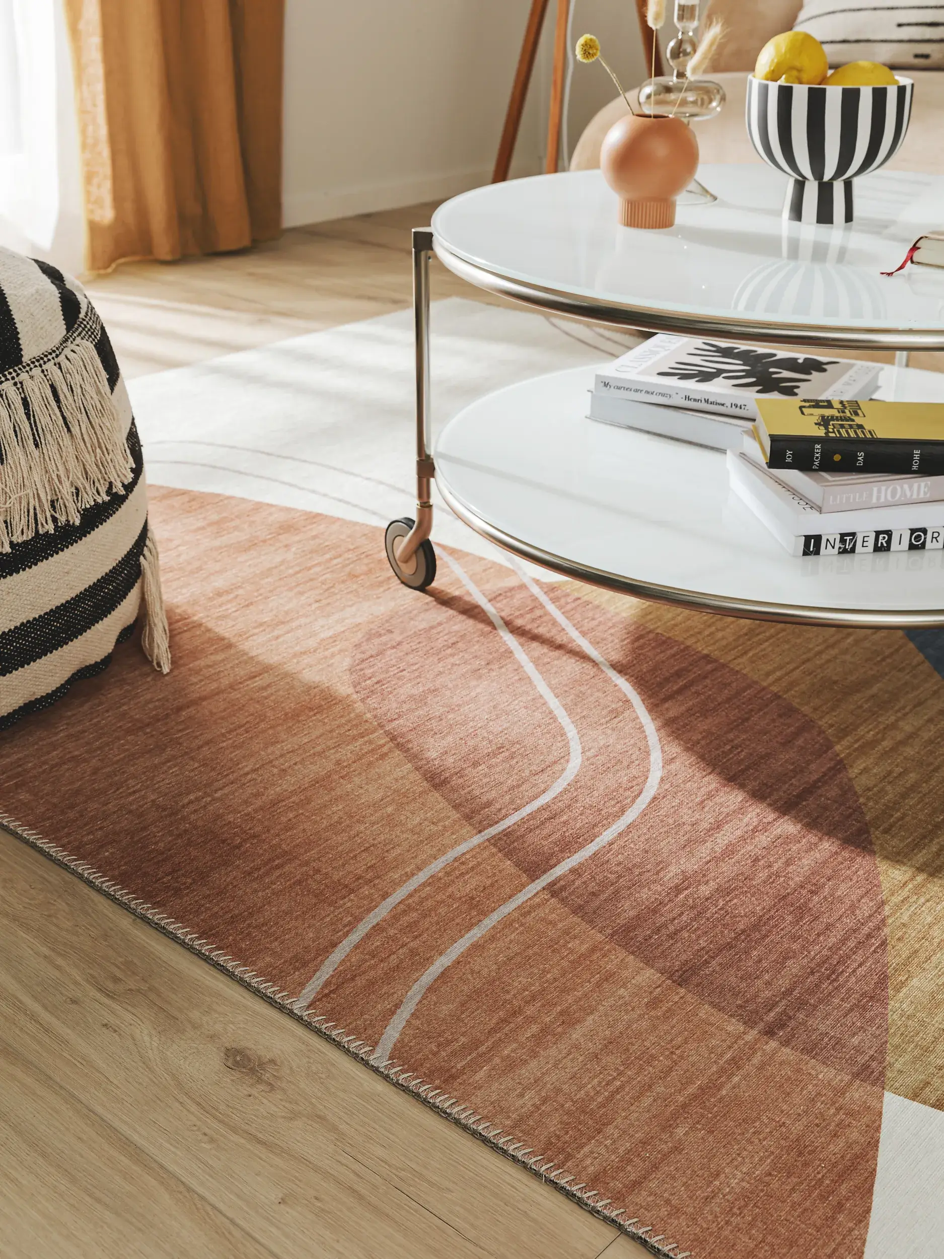 Tapis en 100% Polyester en Multicouleur avec une pile de 100% Polyester de hauteur de benuta POP