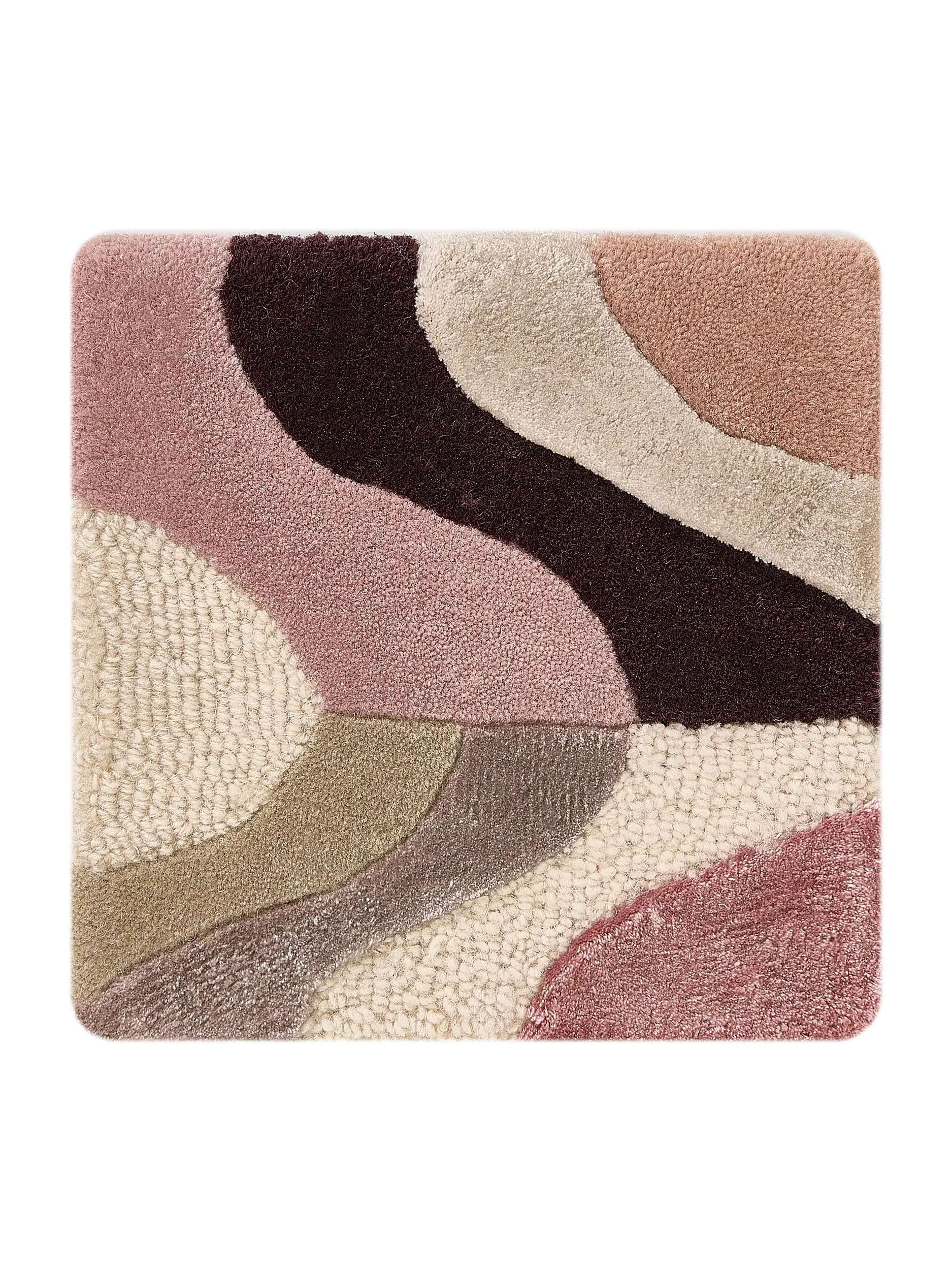 Alfombra Peggy de 80% Lana, 20% Lyocell (Tencel™) en Multicolor de benuta Finest