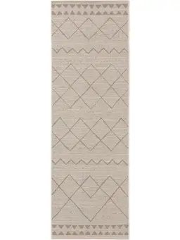 In- & Outdoor Loper Metro Créme/Beige