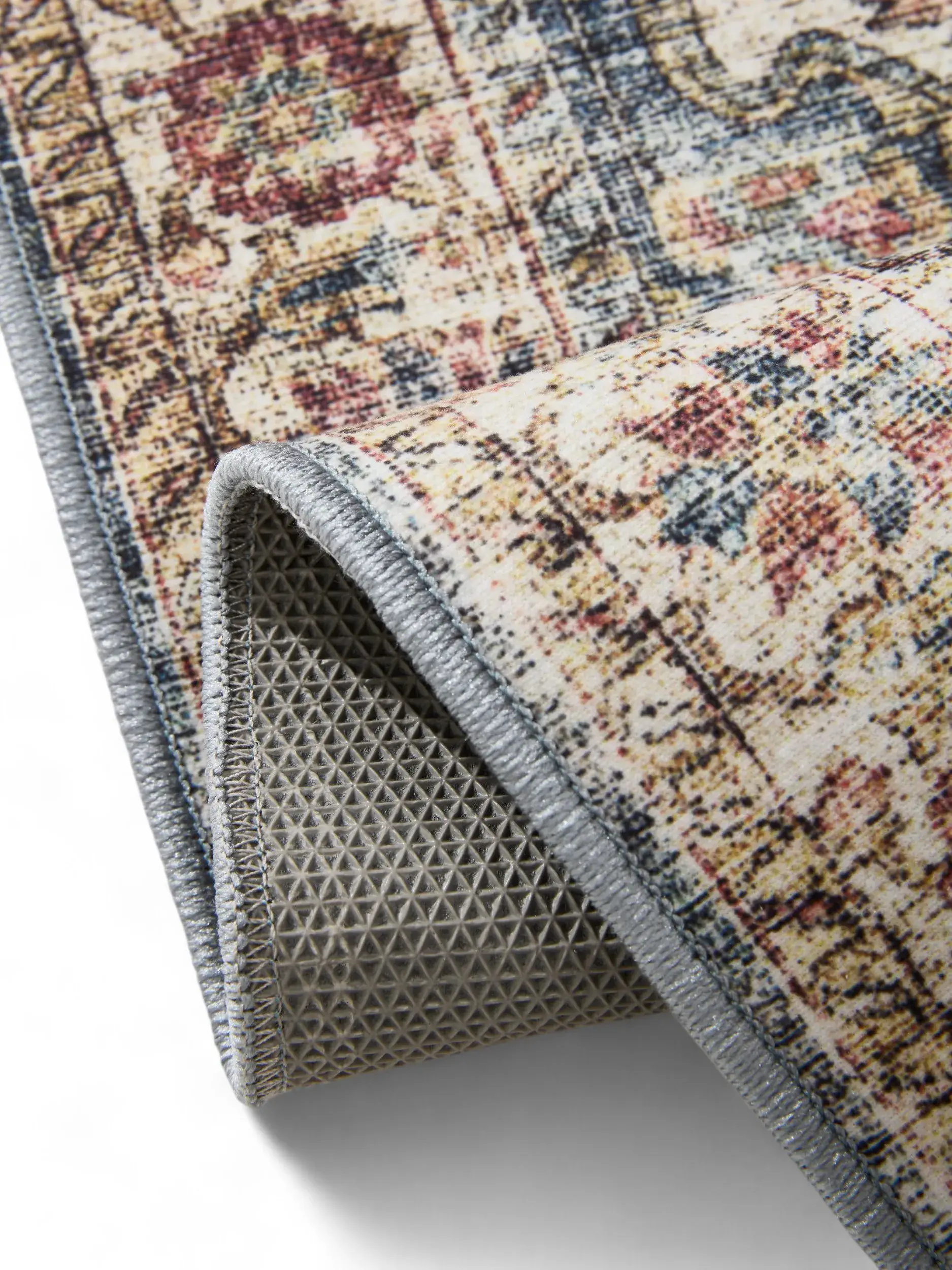 Rug made of 100% Polyester in Multicolour with a 100% Polyester high pile by benuta Basic