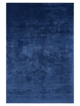 Tapis en viscose Nela Bleu