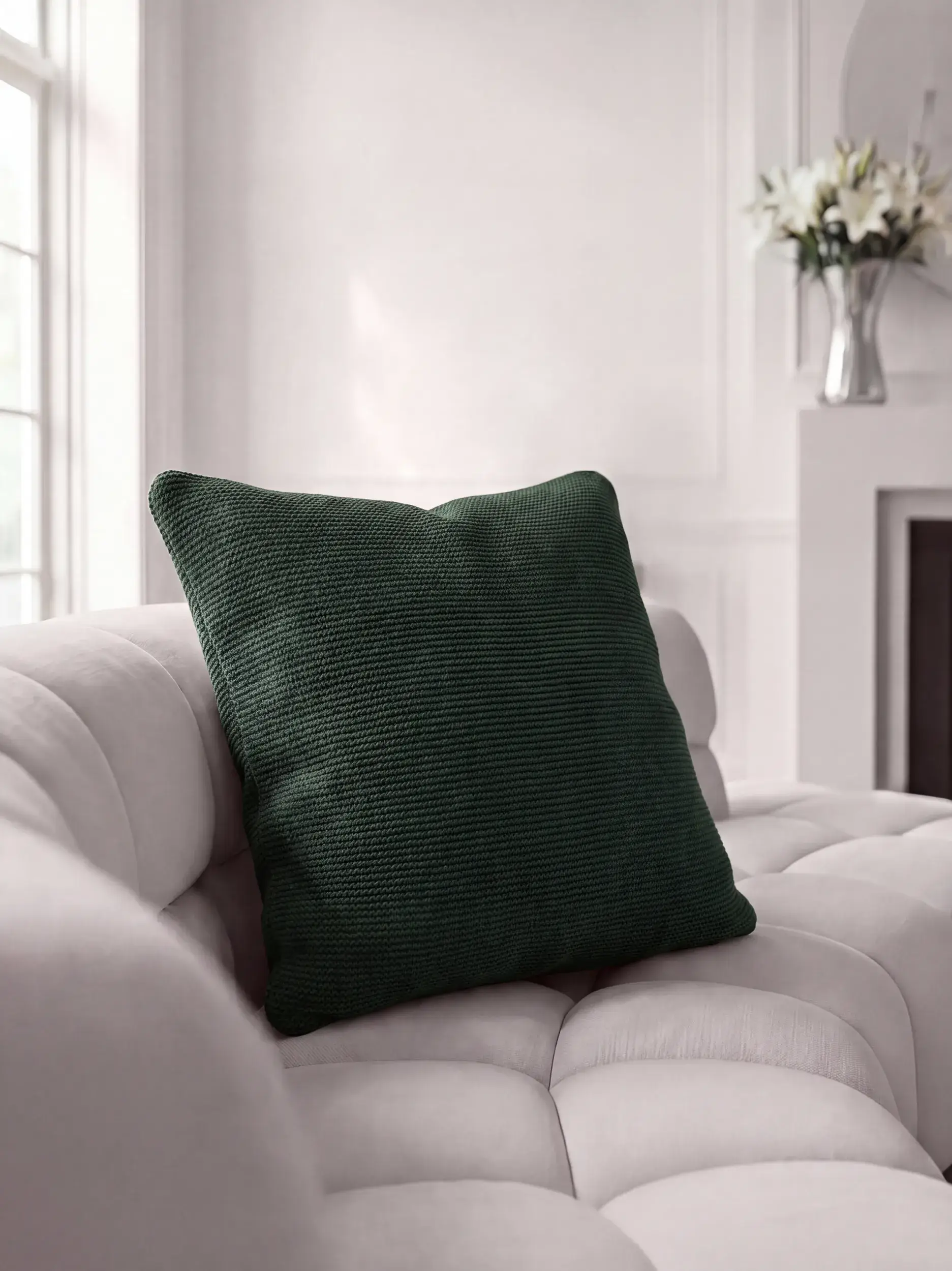 Kussen Helma Groen van benuta Pure