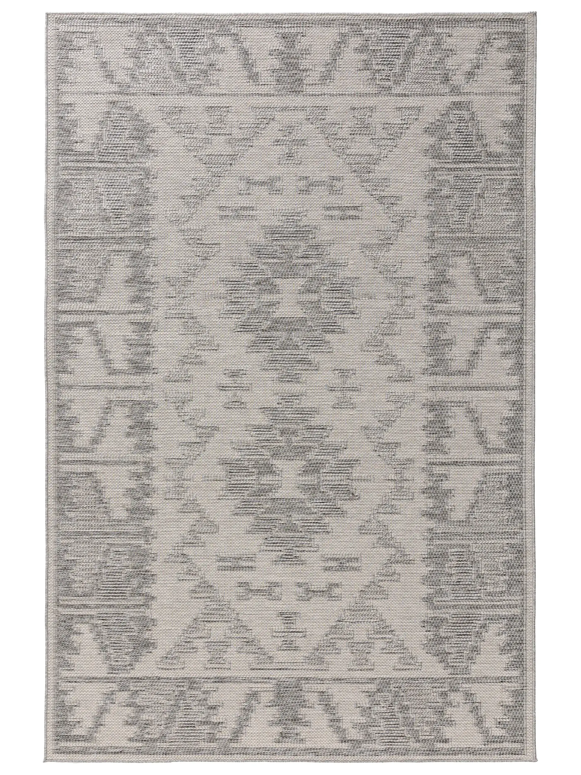 Teppich aus 100% Polypropylen in Grau mit 100% Polypropylen hohem Flor von benuta Nest