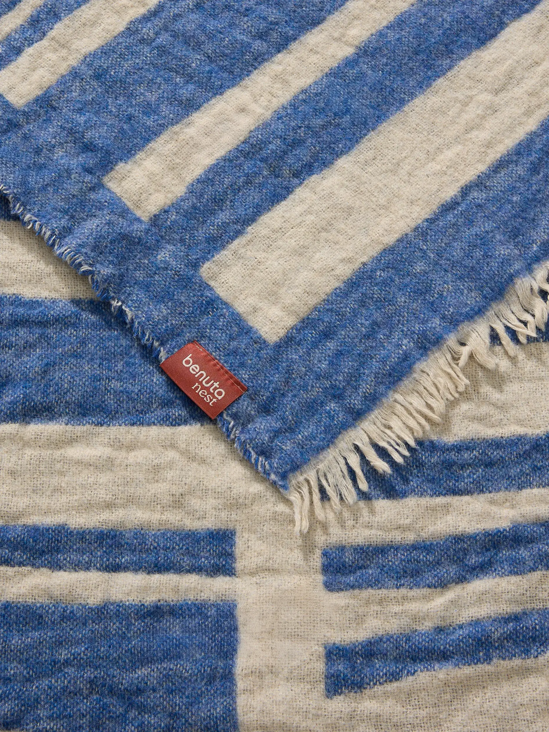 Tæppe Jana Creme/Blå fra benuta nest