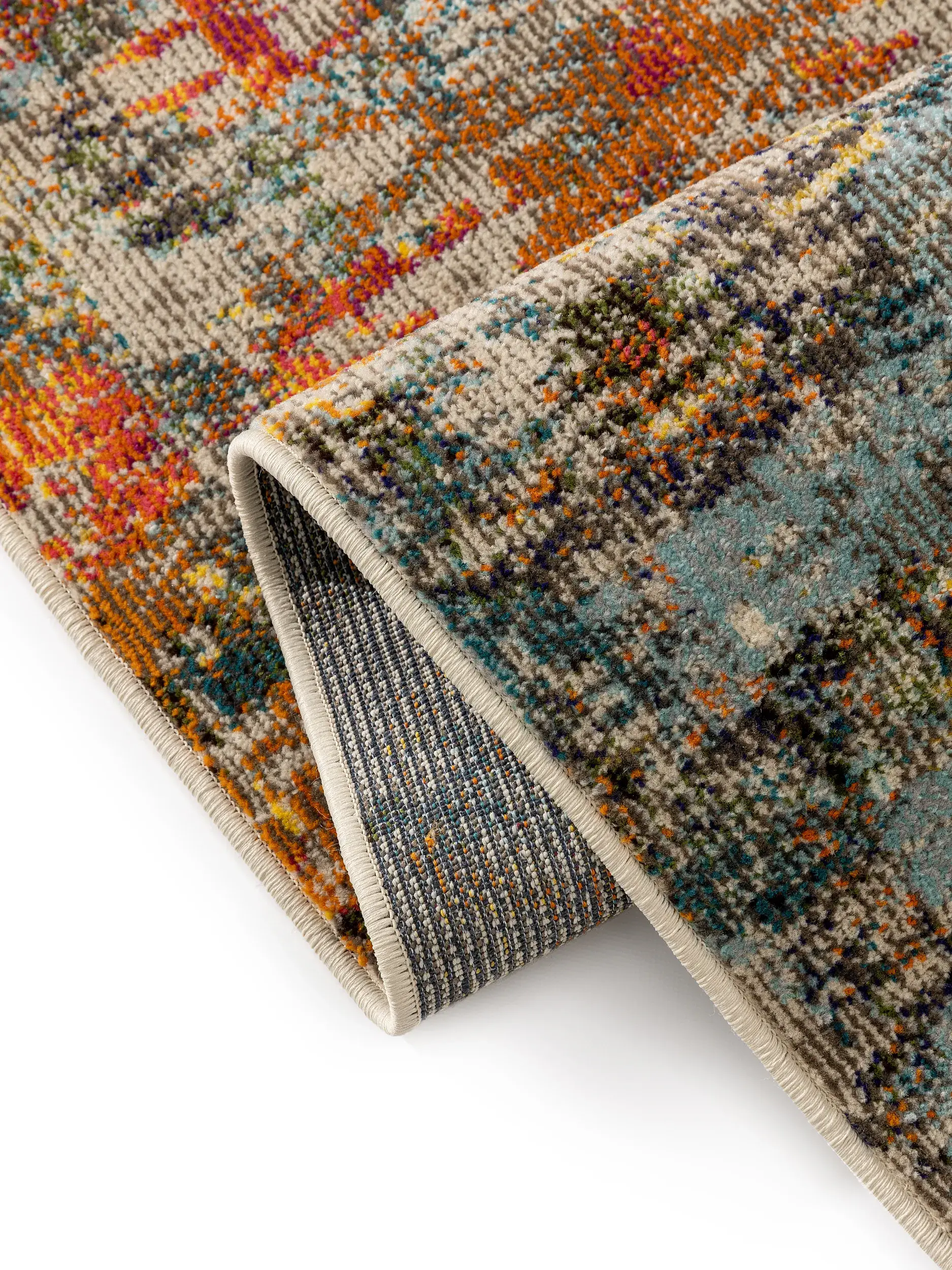 Teppich aus 100% Polypropylen in Multicolor mit 100% Polypropylen hohem Flor von benuta Nest