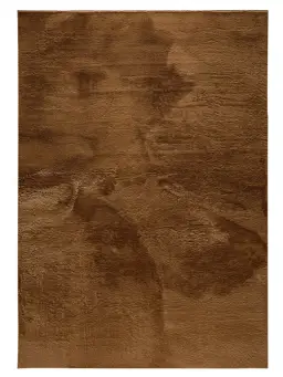 Kunstfell-Teppich Furry Hellbraun
