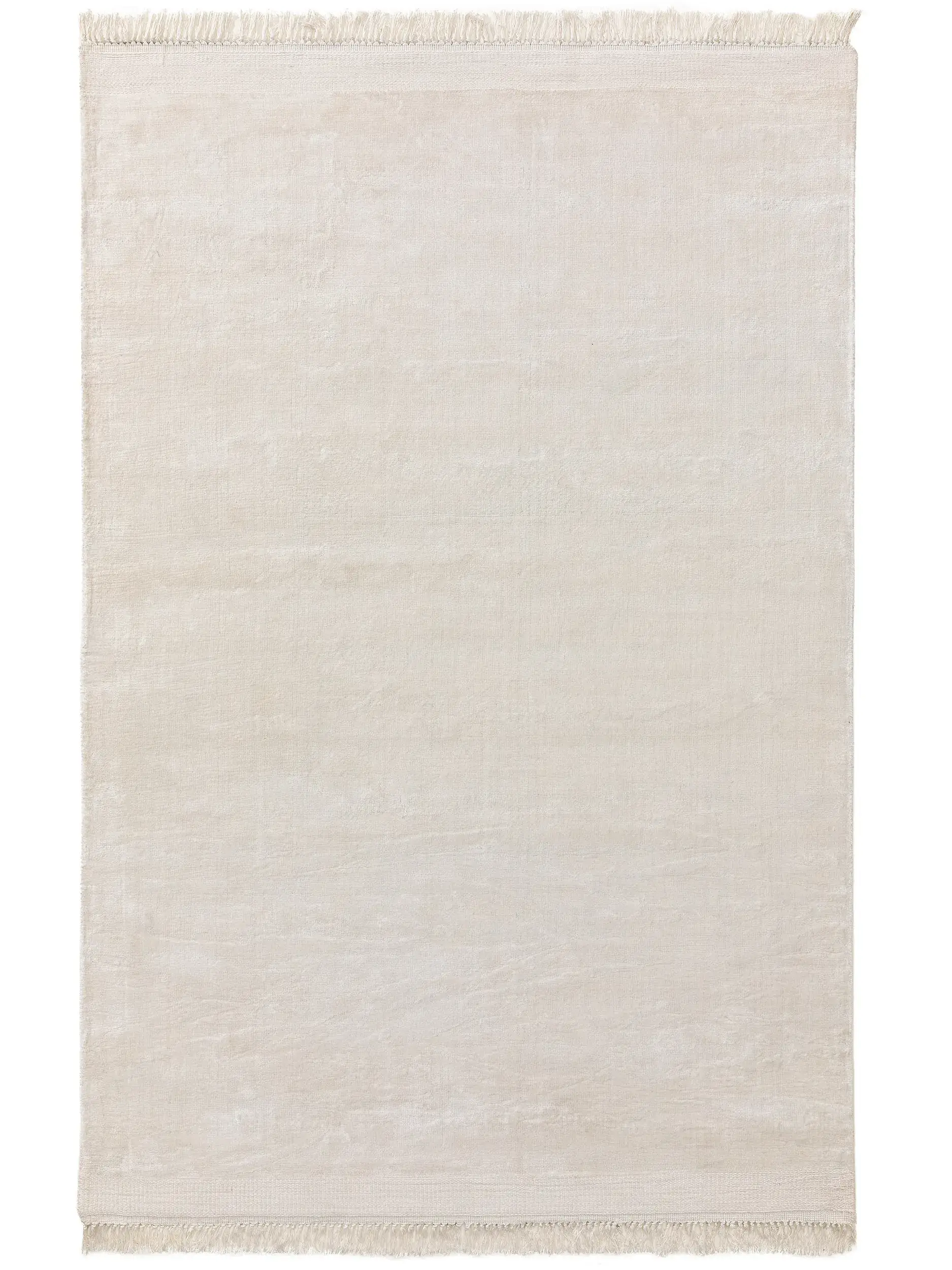 Rug Pearl made of 100% Viscose in White by benuta Finest