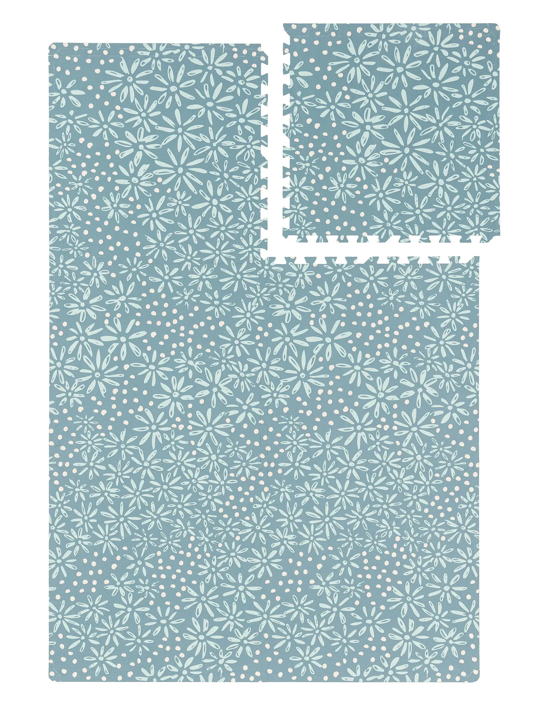 Spielmatte Daisy Blau com design Floral em 100% pěna EVA da Lytte