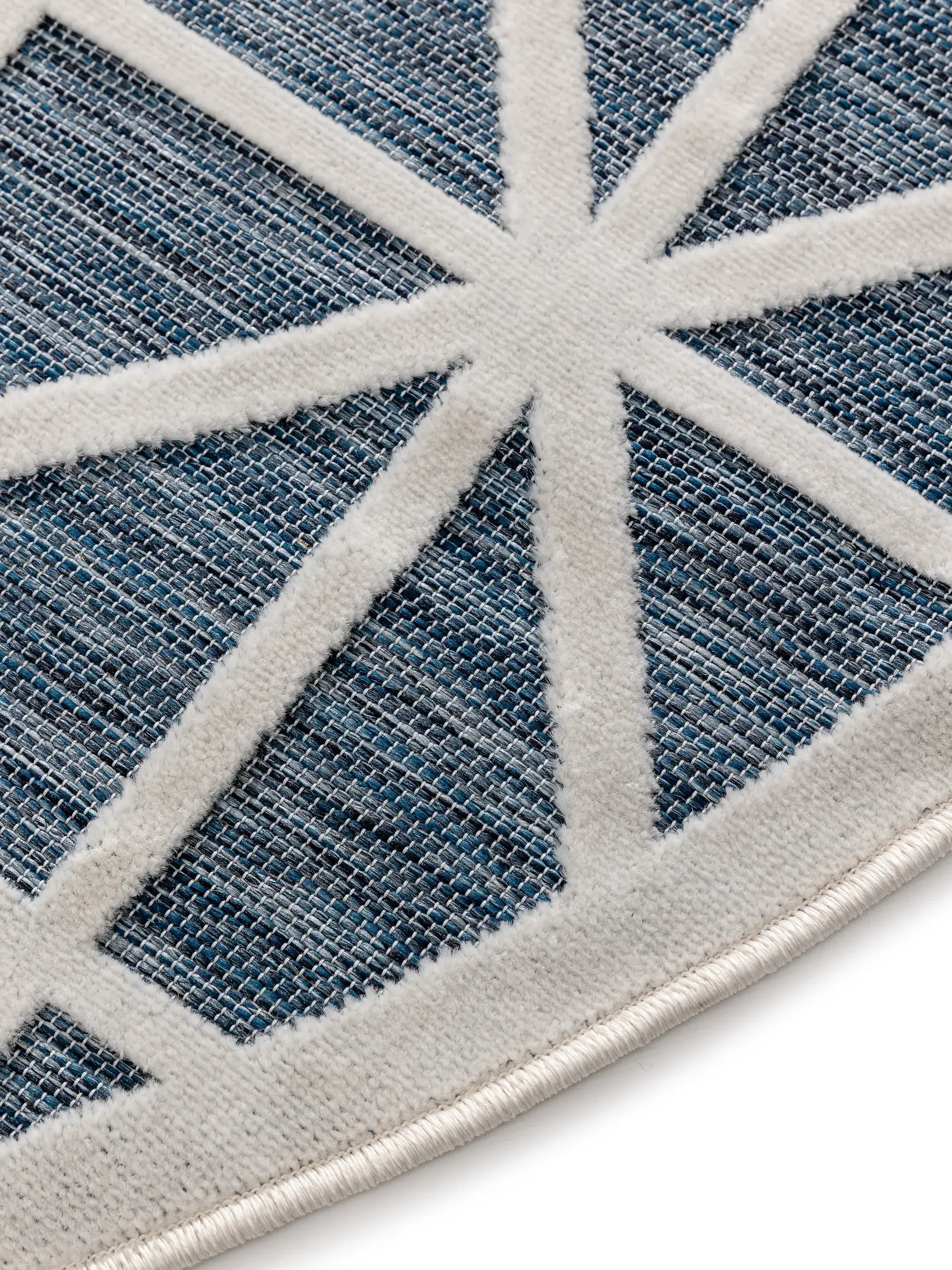 Tappeto di 100% Polipropilene in Azzurro con pelo alto 100% Polipropilene da benuta POP