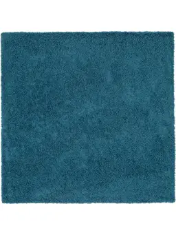 Tapis à poils longs Swirls Bleu