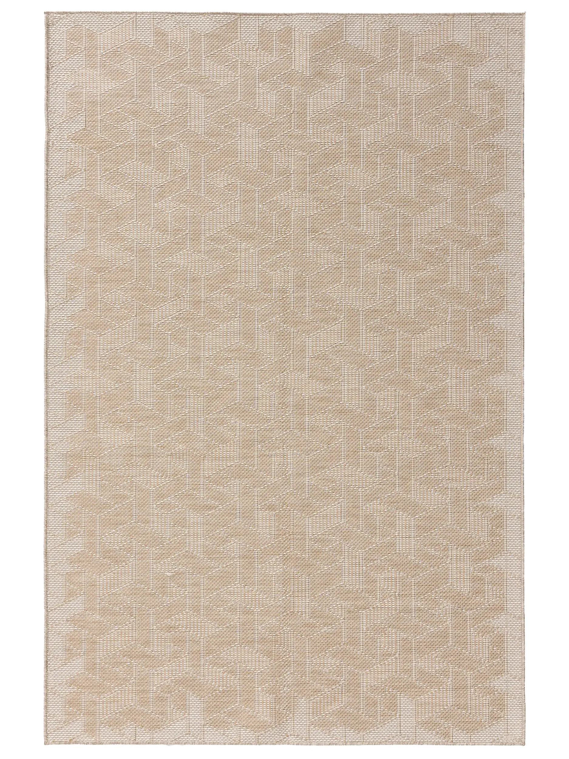 Teppich aus 100% Polypropylen in Weiß mit 100% Polypropylen hohem Flor von benuta Nest