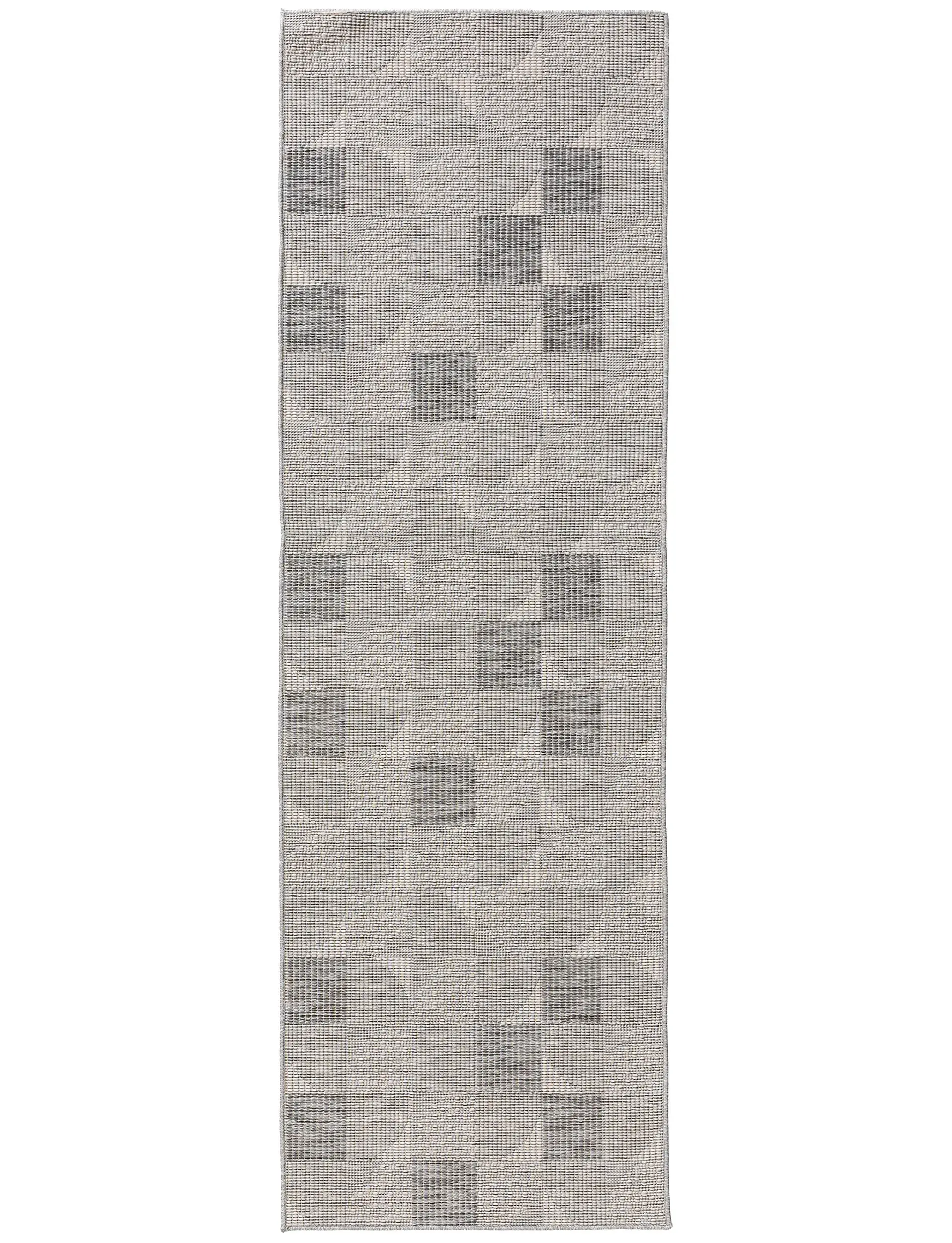 Rug made of 100% Polypropylen in Grey with a 100% Polypropylen high pile by benuta Nest