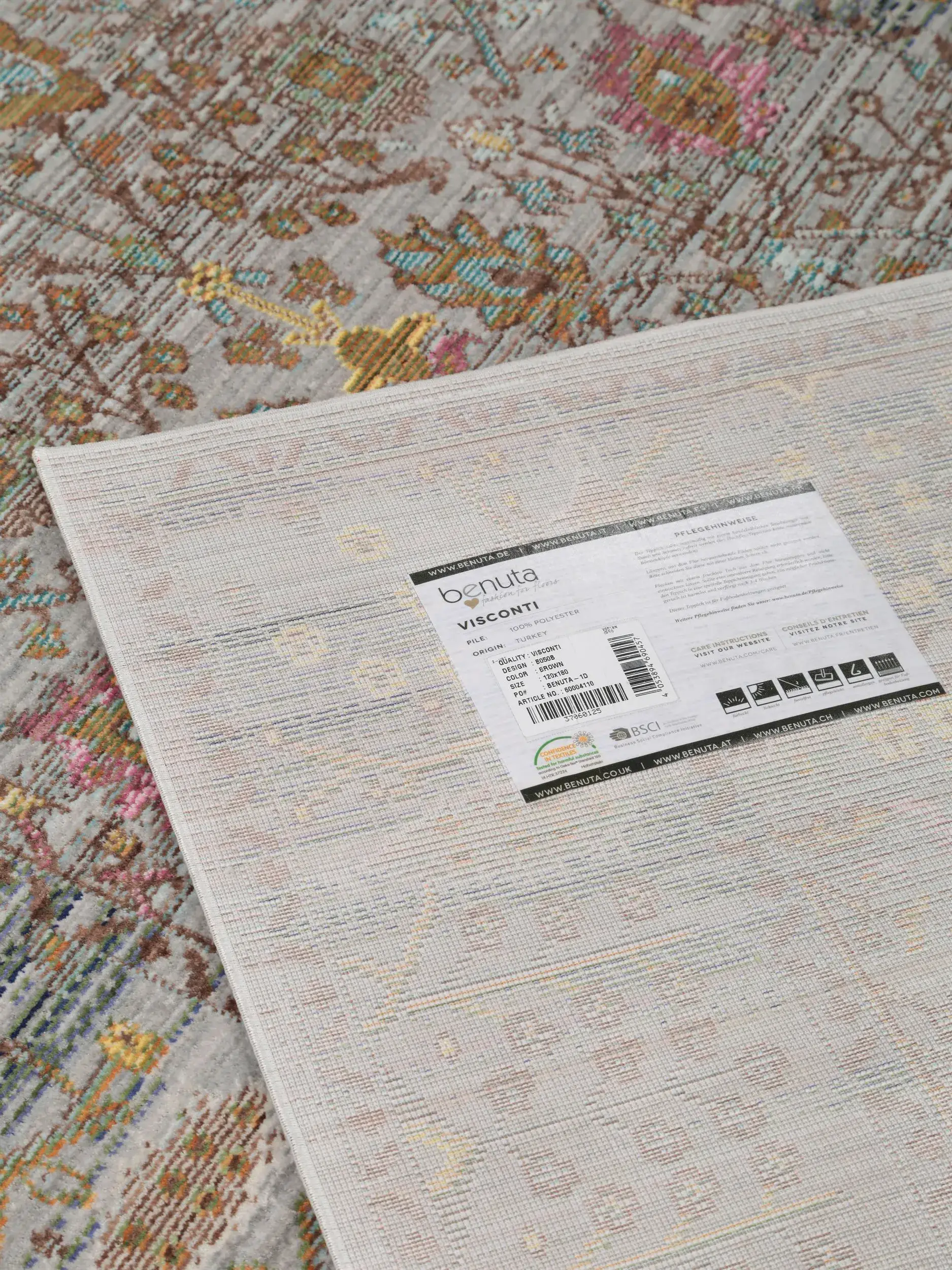 Teppich Visconti aus 100% Polyester in Braun von benuta