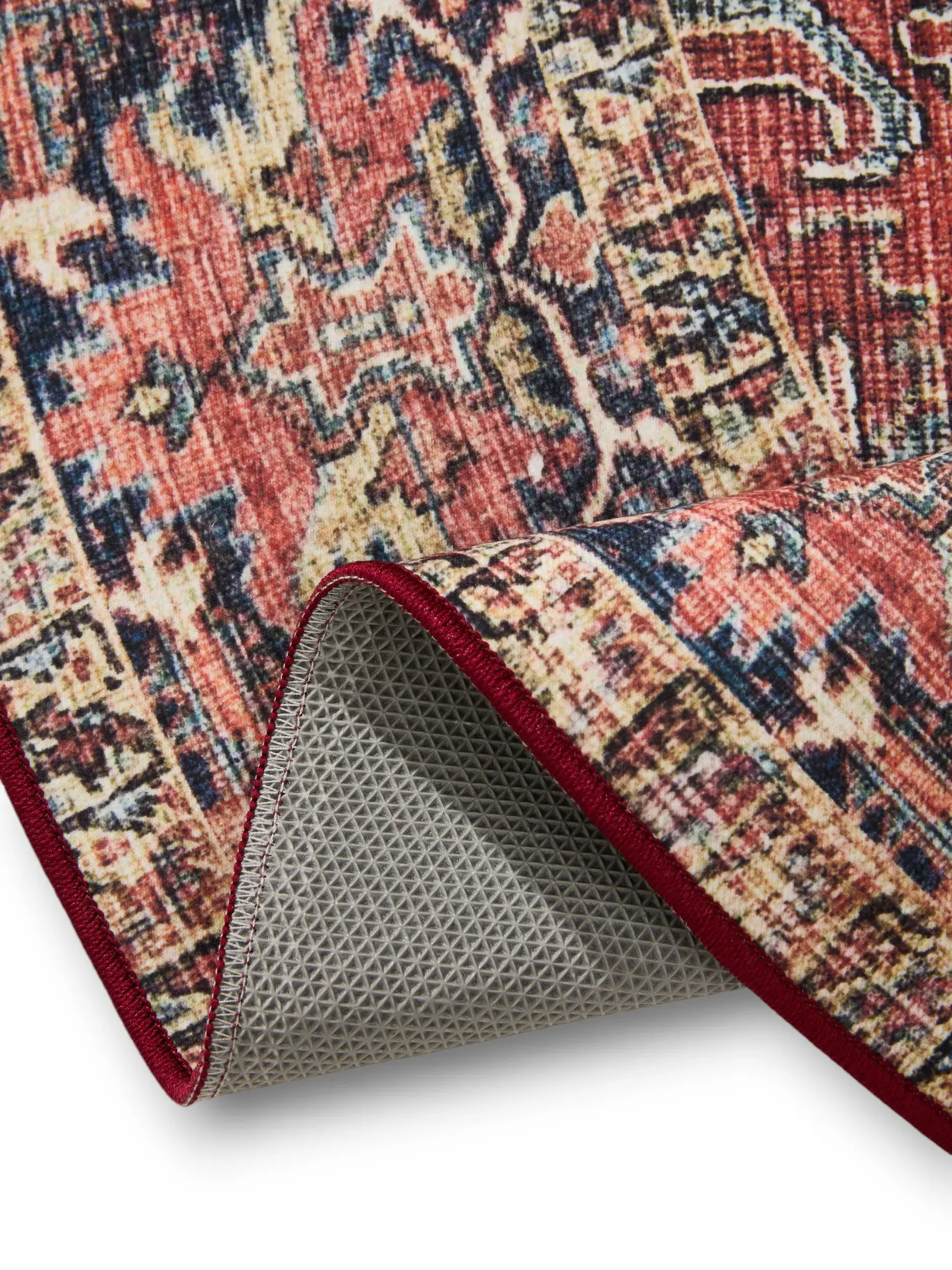 Rug made of 100% Polyester in Multicolour with a 100% Polyester high pile by benuta Basic