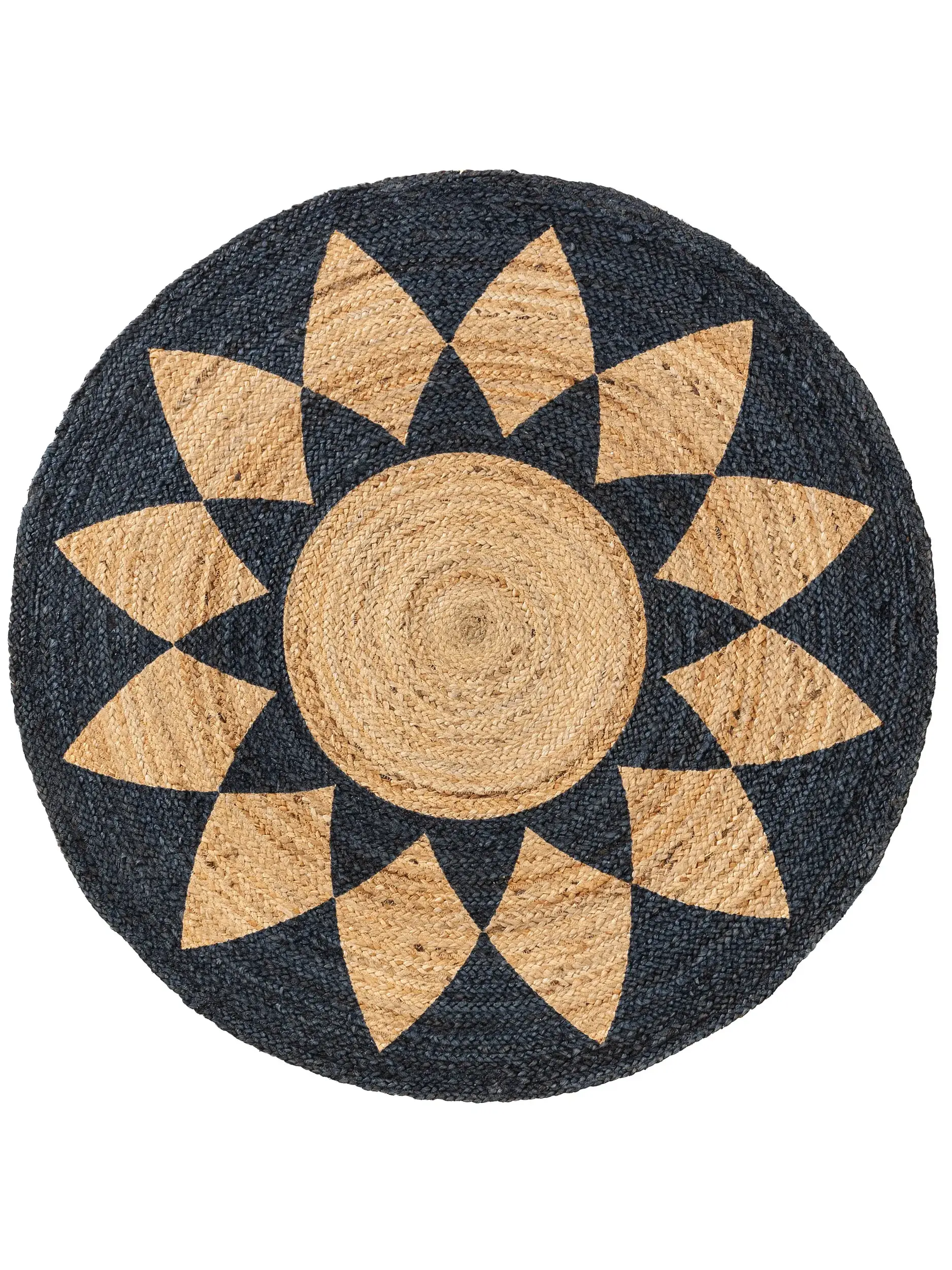 Alfombra de 100% Yute en Negro con un pelo de {{Placeholder_Pile Height}} de altura de benuta pure