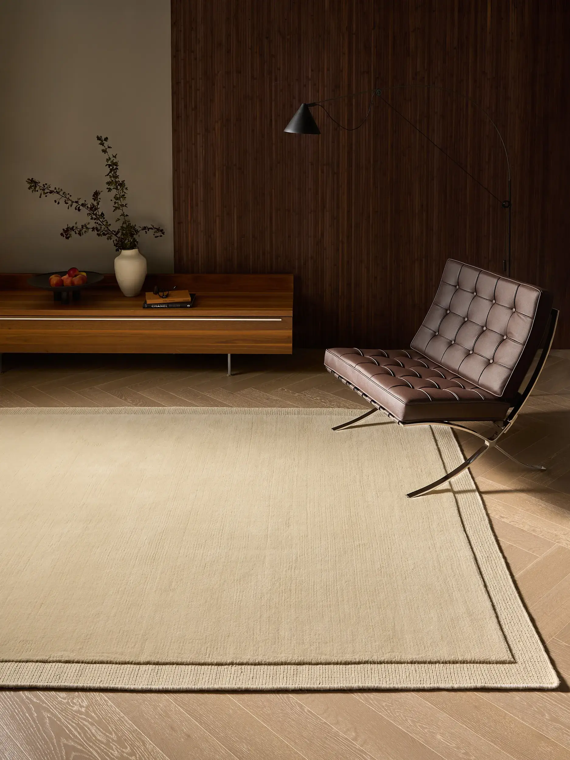 Alfombra Sumaya de 100% Lana en Beige de benuta Finest