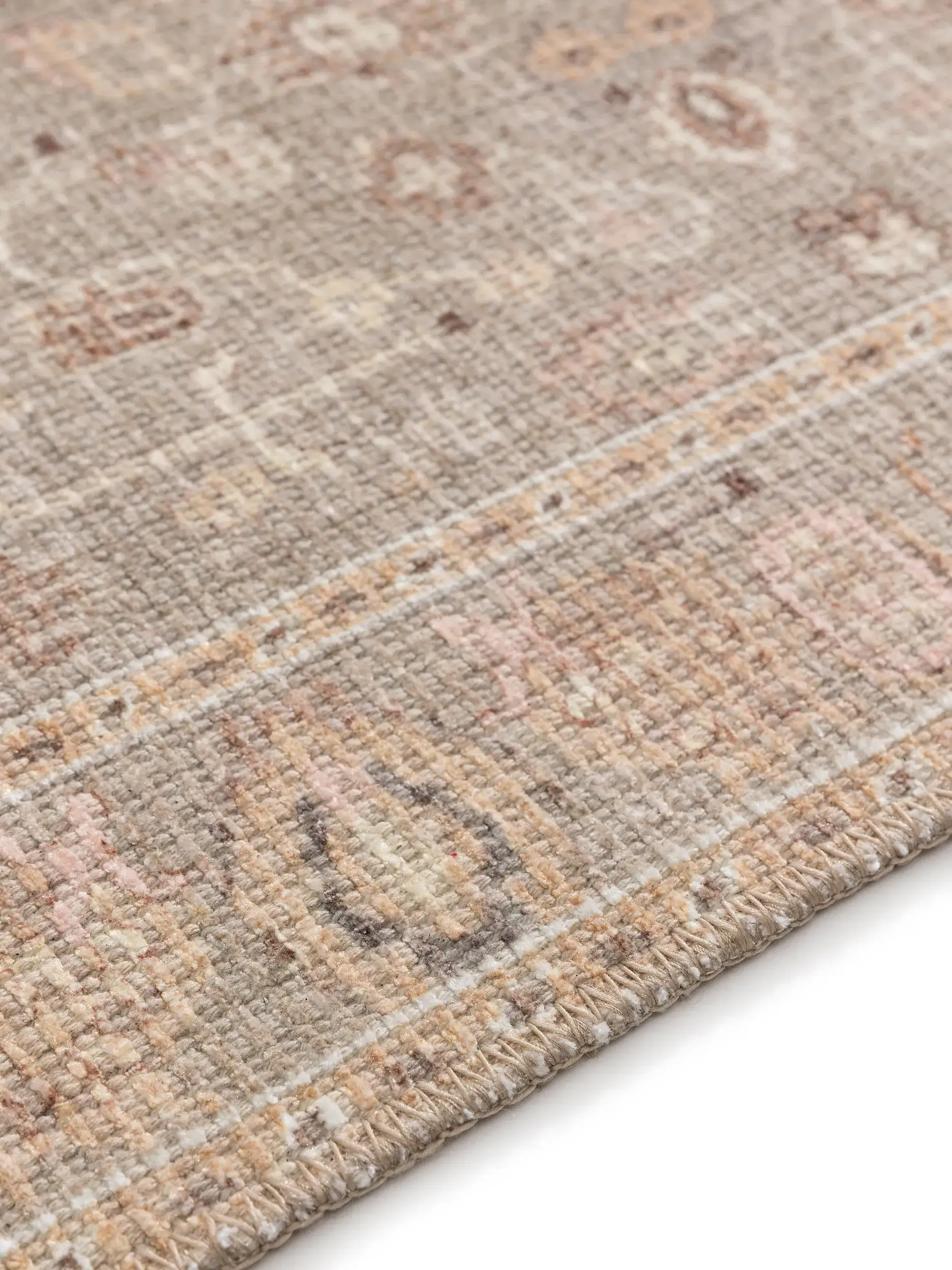 Rug made of 50% Polyester, 50% Polycotton in Beige with a 50% Polyester, 50% Polycotton high pile by benuta Nest