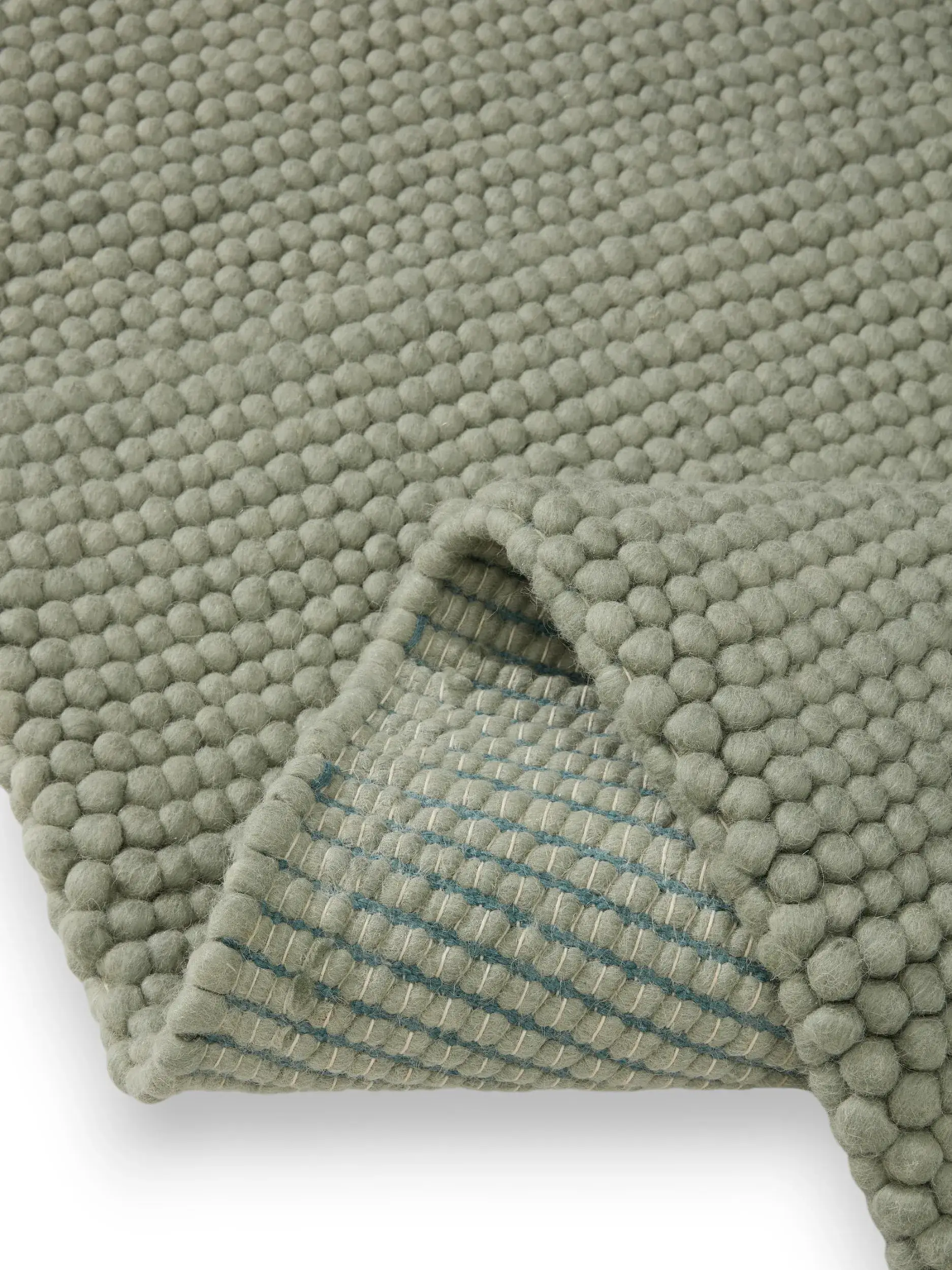 Dywan Beads z 70% Wełna, 30% Poliester w kolorze zielony od benuta pure