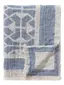 Plaid in misto lino Sabine Azzuro