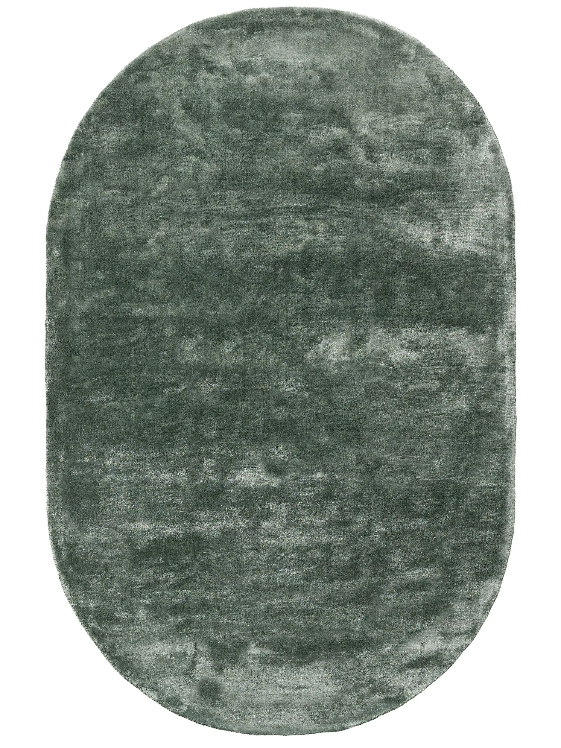 Viskoseteppich Oval Nela Hellgrün von 