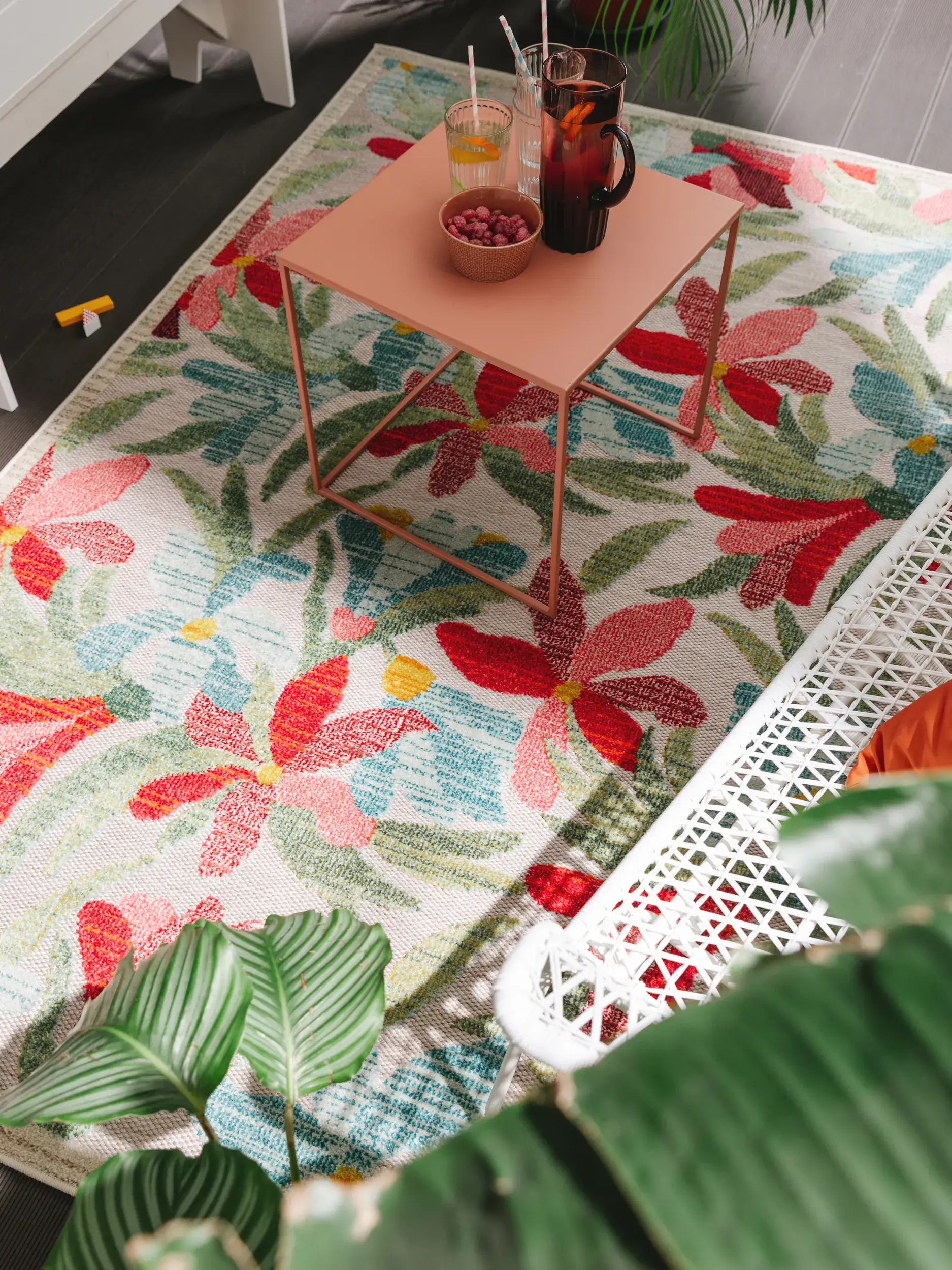 Teppich aus 100% Polypropylen in Multicolor mit 100% Polypropylen hohem Flor von benuta Nest