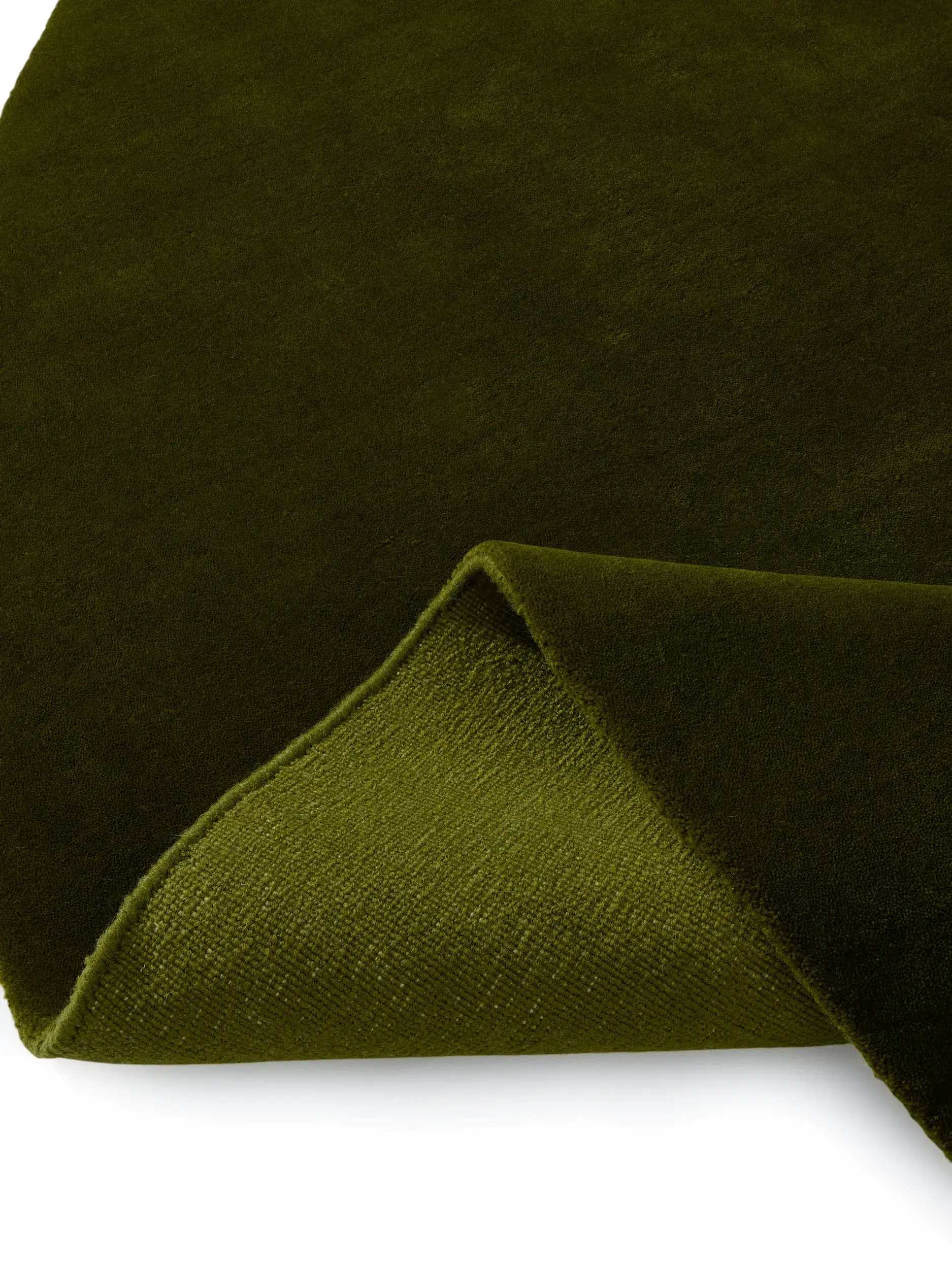 Teppich Mono aus 100% Baumwolle in Grün von benuta