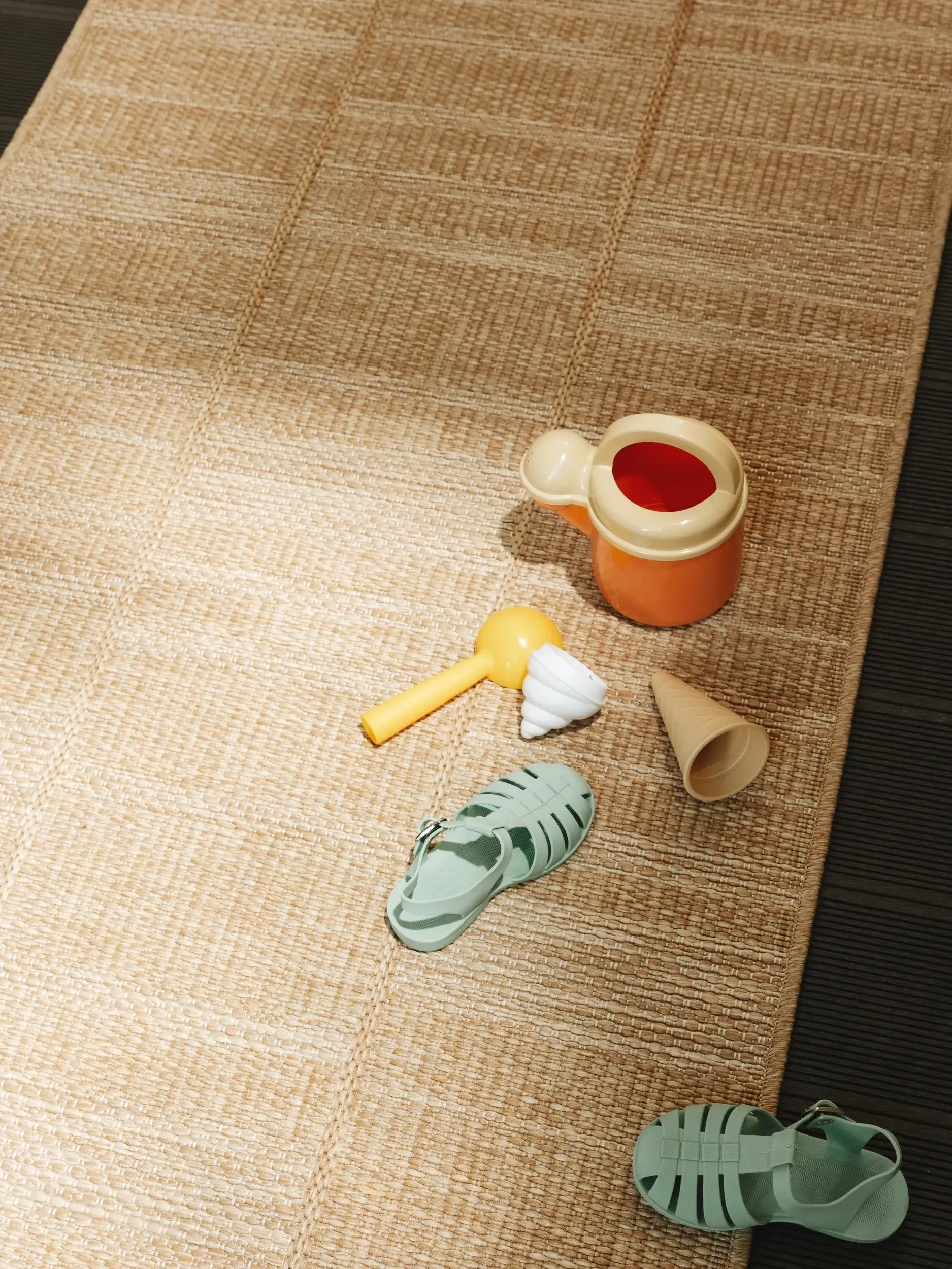 Rug made of 100% Polypropylen in Brown with a 100% Polypropylen high pile by benuta Nest