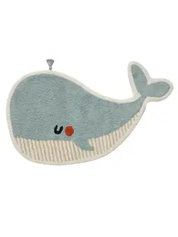 Washable Kids Rug Narius Light Blue