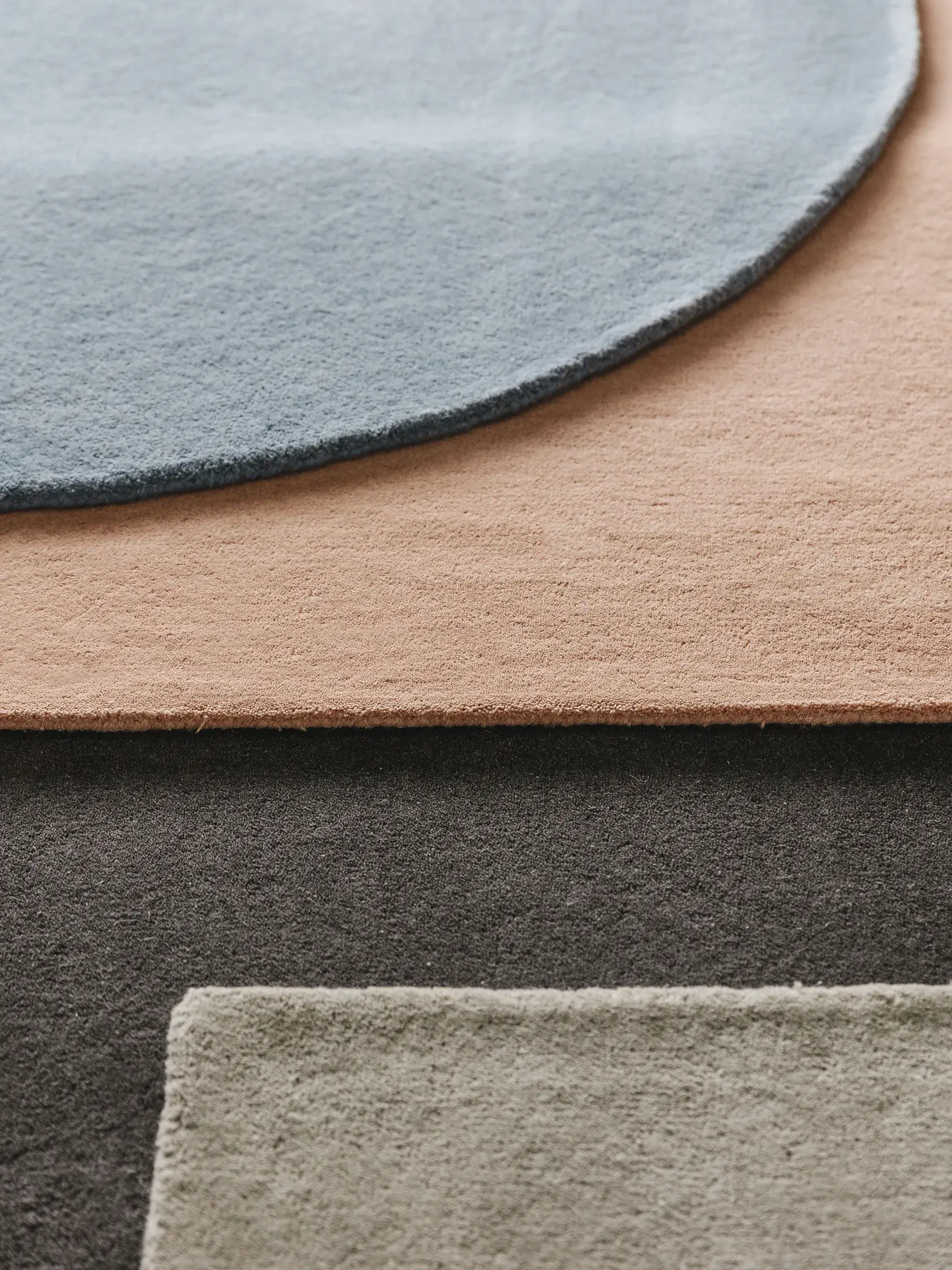 Tapis en 100% Laine en Gris avec une pile de 100% Laine de hauteur de benuta nest