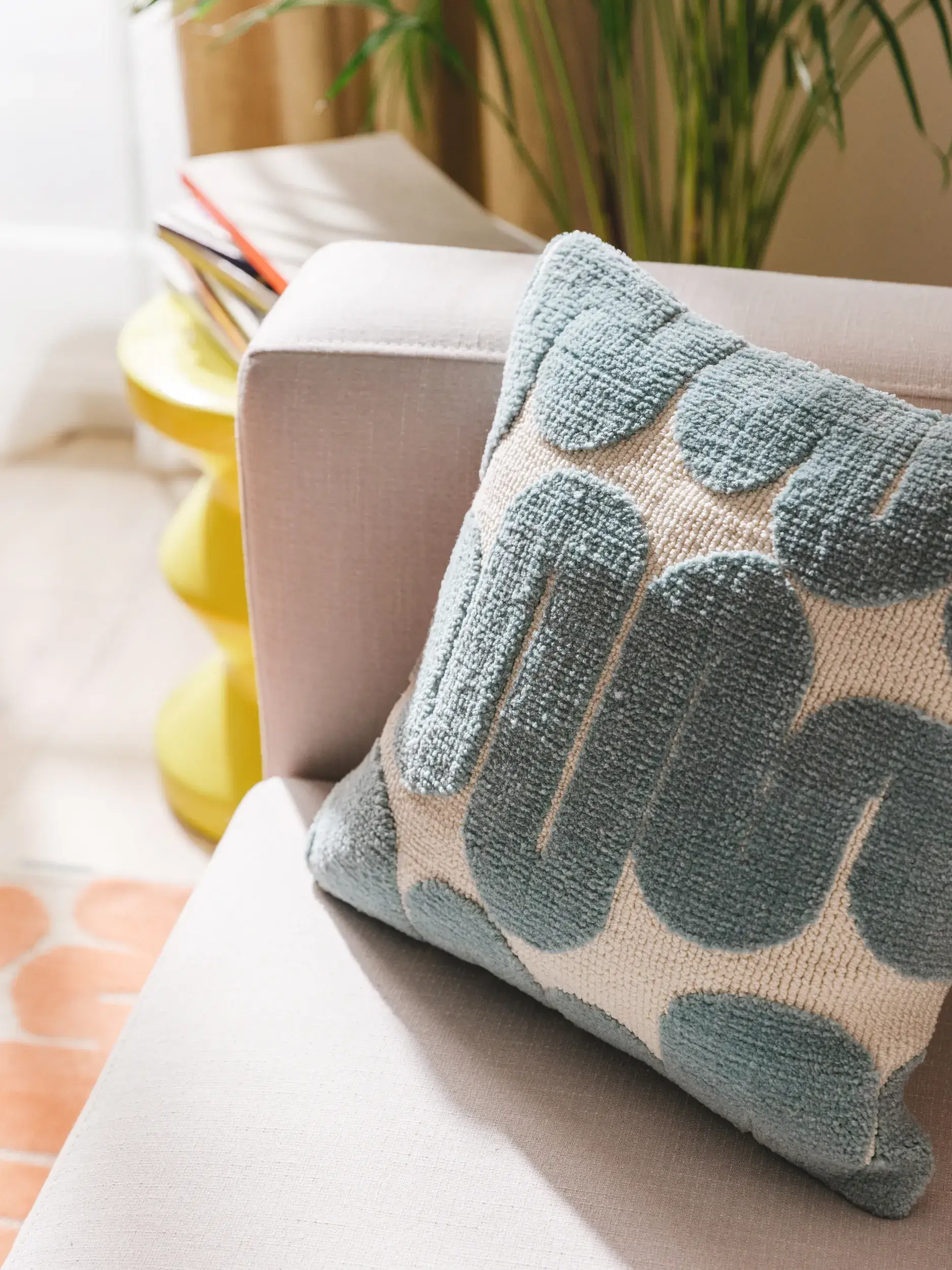 Housse de coussin Ally Menthe en motif Abstrait en 100% Polyester (Microfibres) de benuta POP