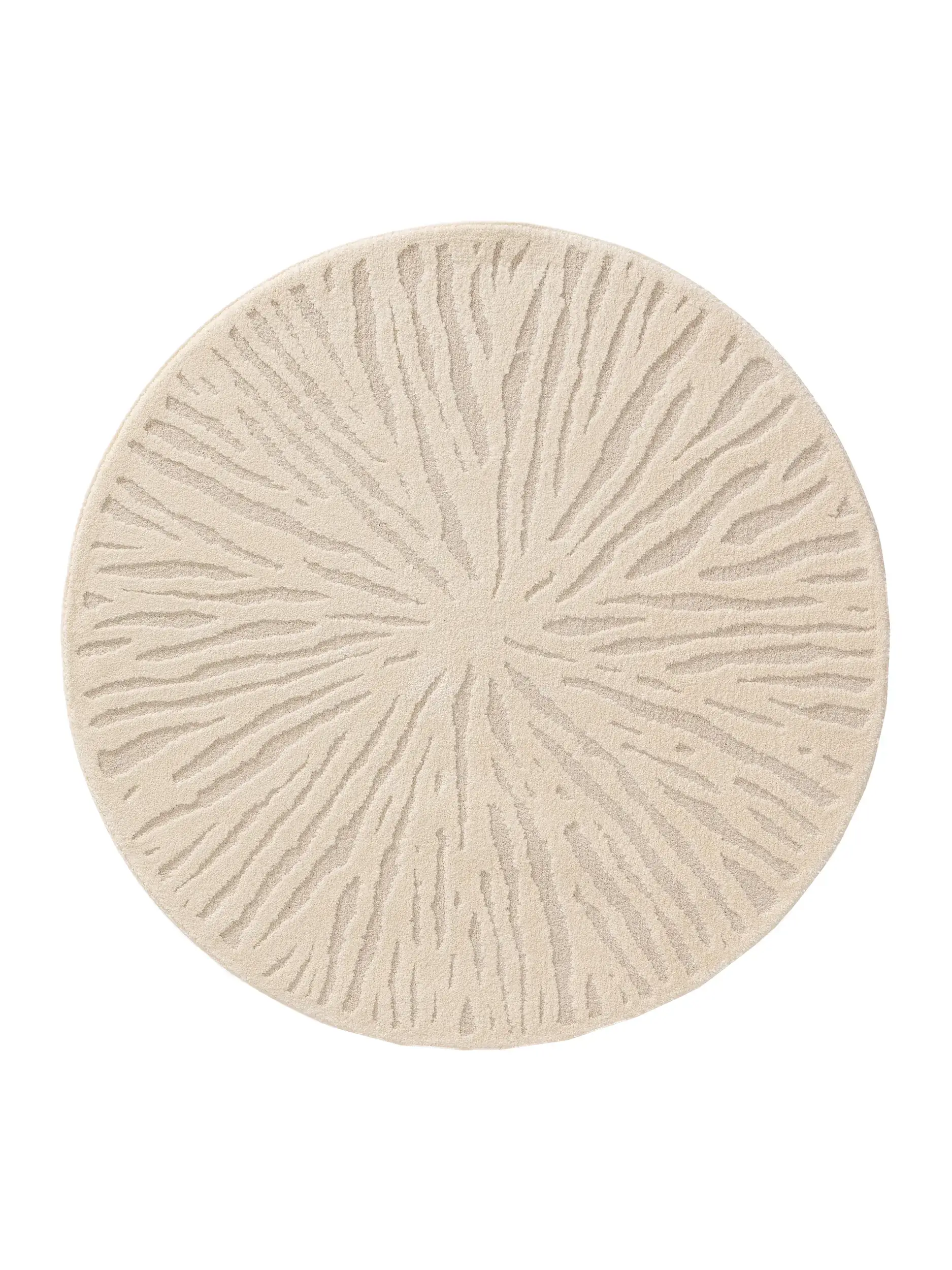 Matta av 60% Polypropen, 40% Polyester i Beige med 60% Polypropen, 40% Polyester hög lugg från benuta nest