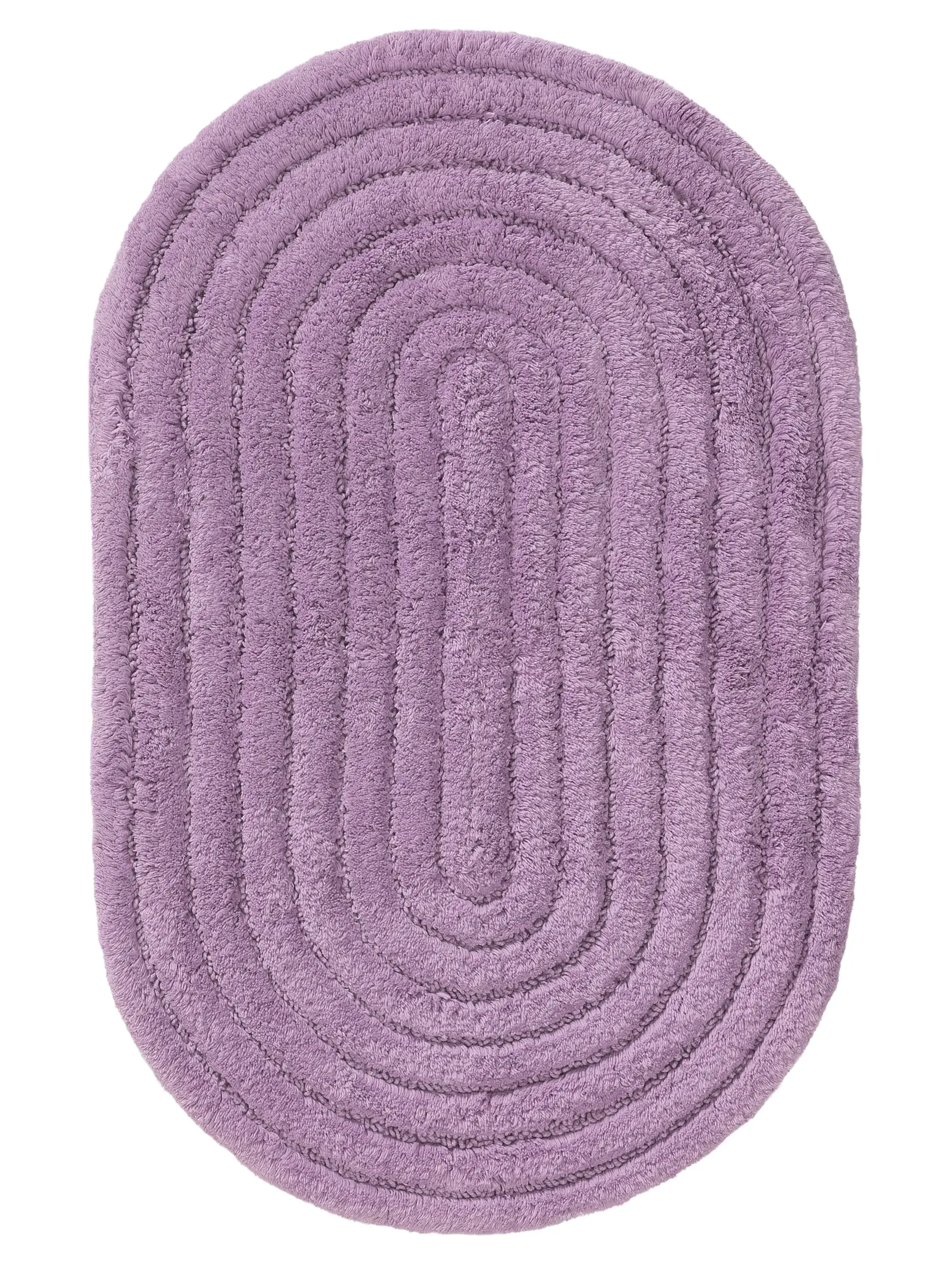 Badematte Nia Lila im Design Geometrisch aus 100% Baumwolle von benuta Pop