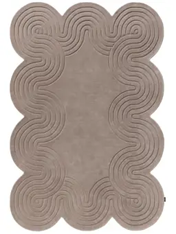 Wollteppich Helix Taupe