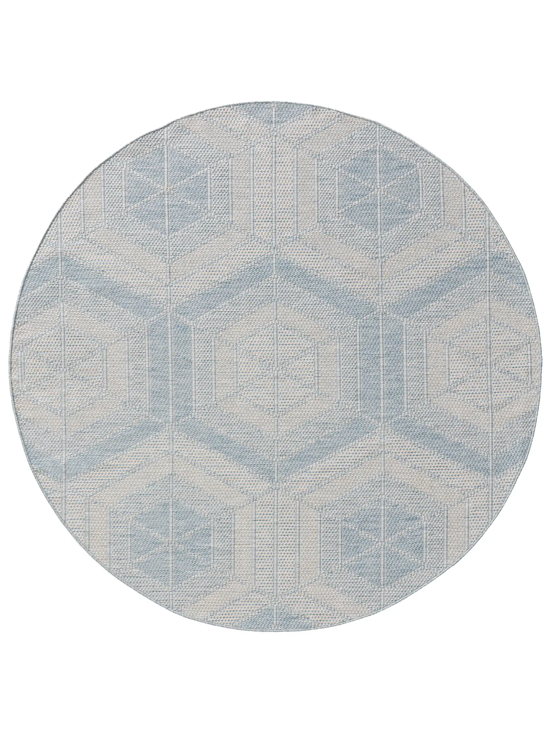 Rug made of 100% Polypropylen in Blue with a 100% Polypropylen high pile by benuta Nest