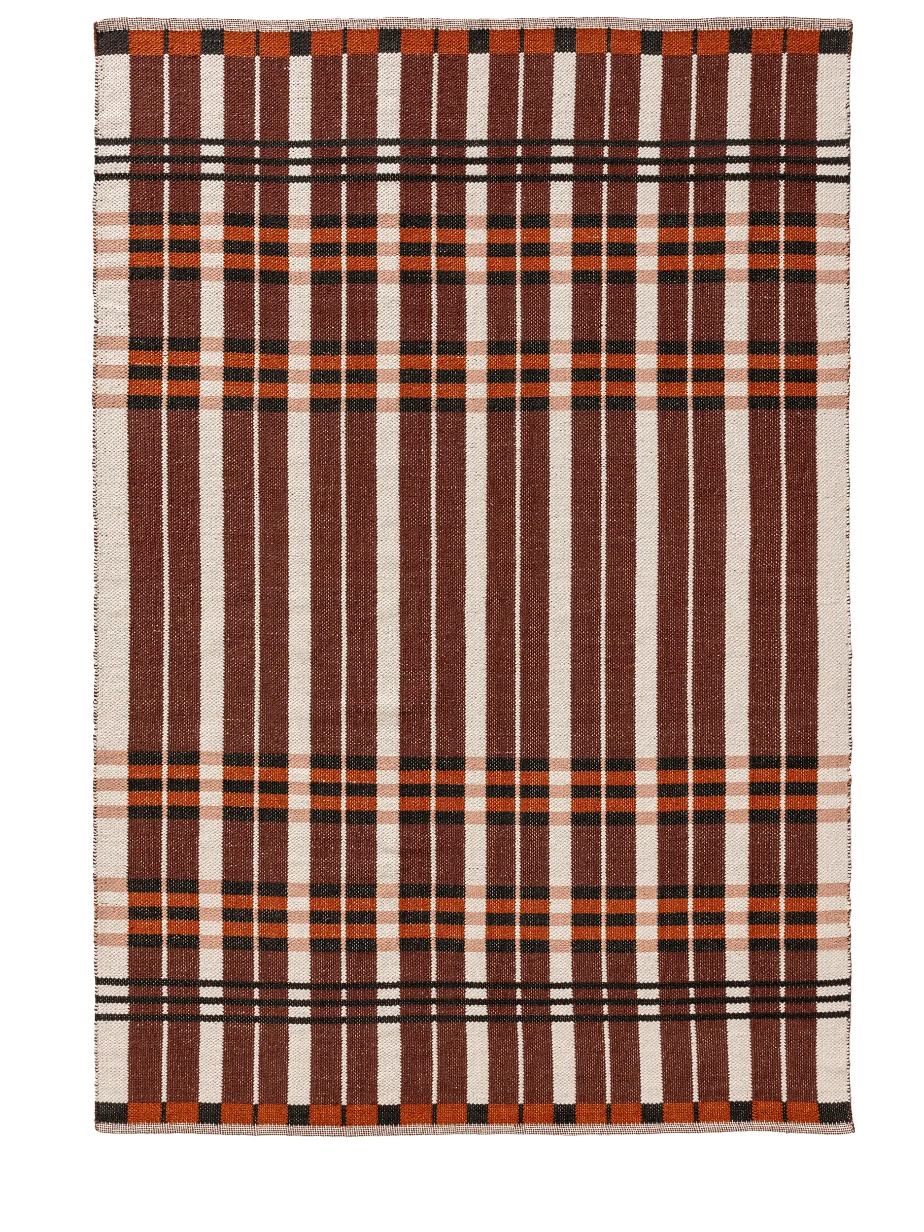 Baumwollteppich Leander Braun von 
